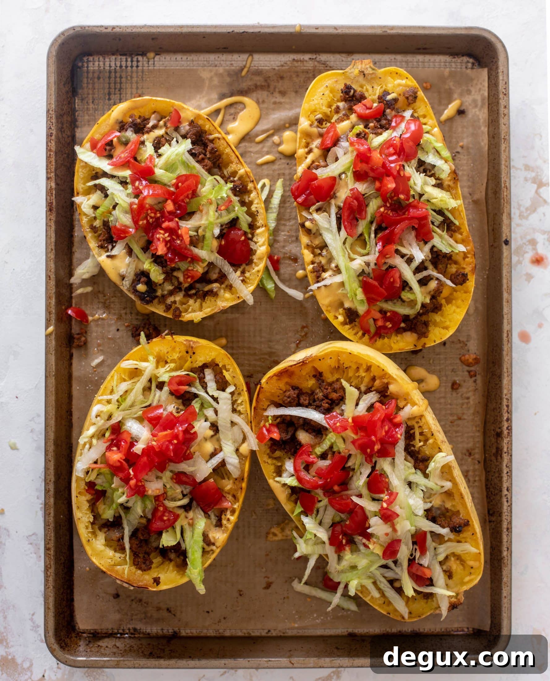 cheeseburger spaghetti squash