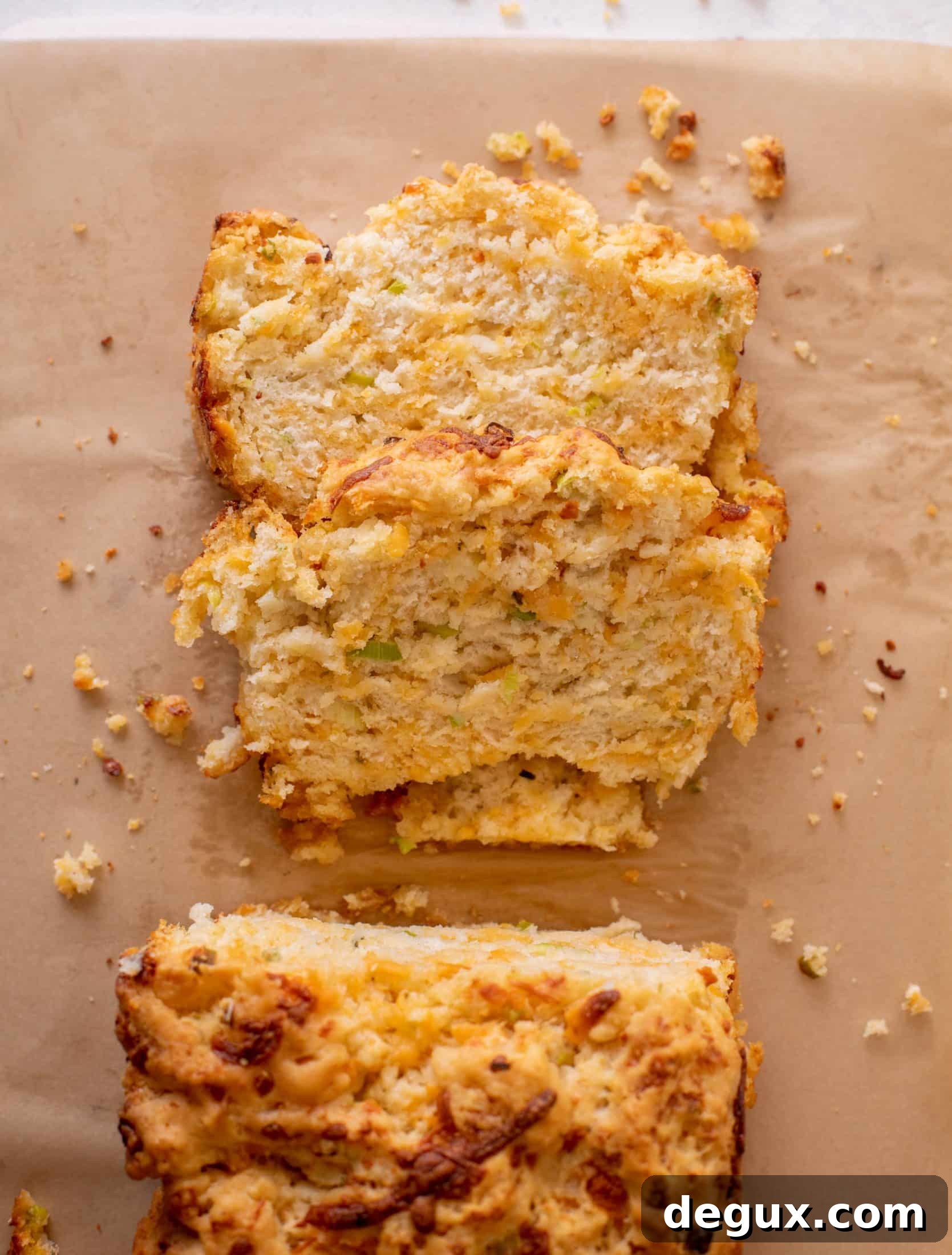 cheddar scallion beer bread