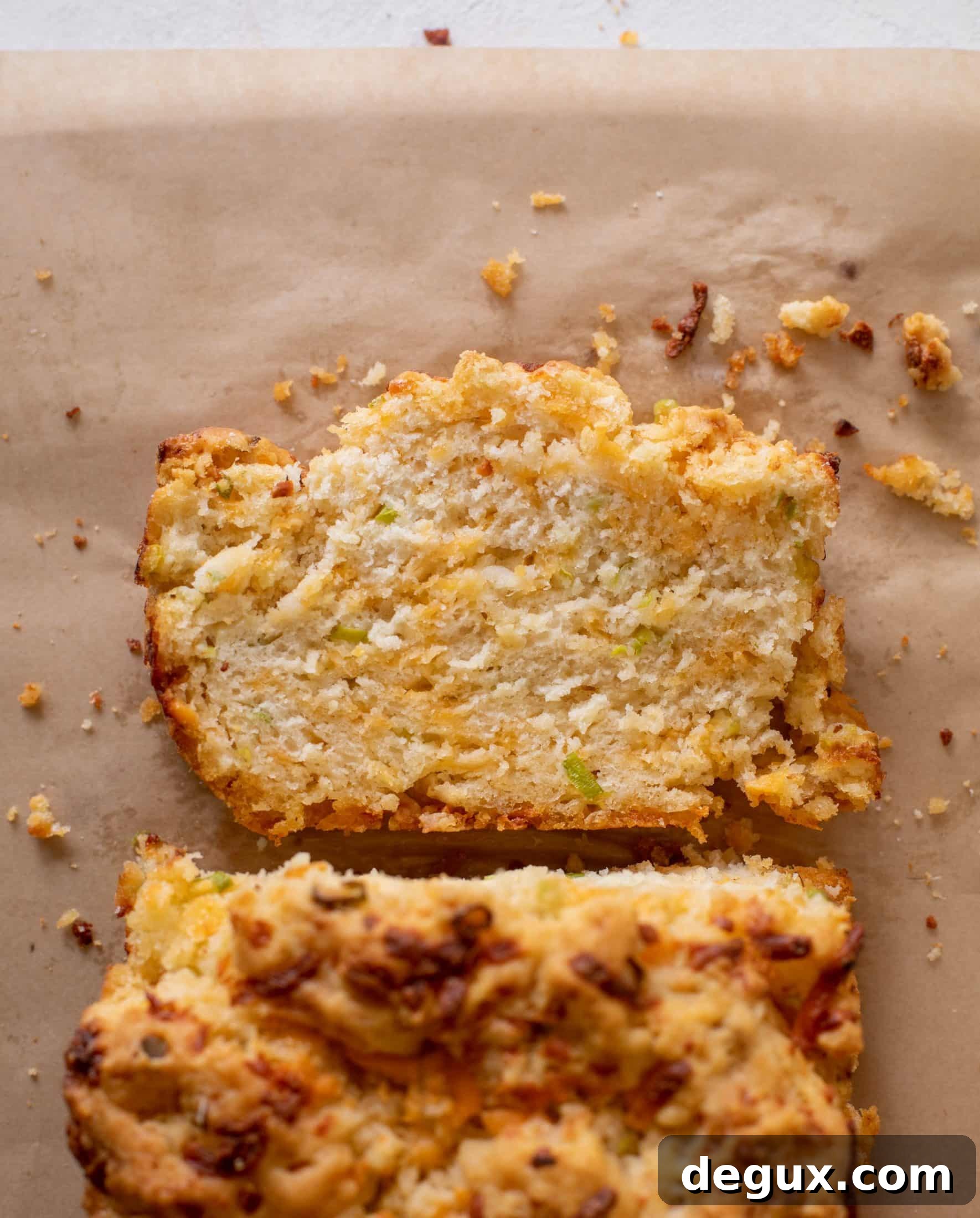 cheddar scallion beer bread