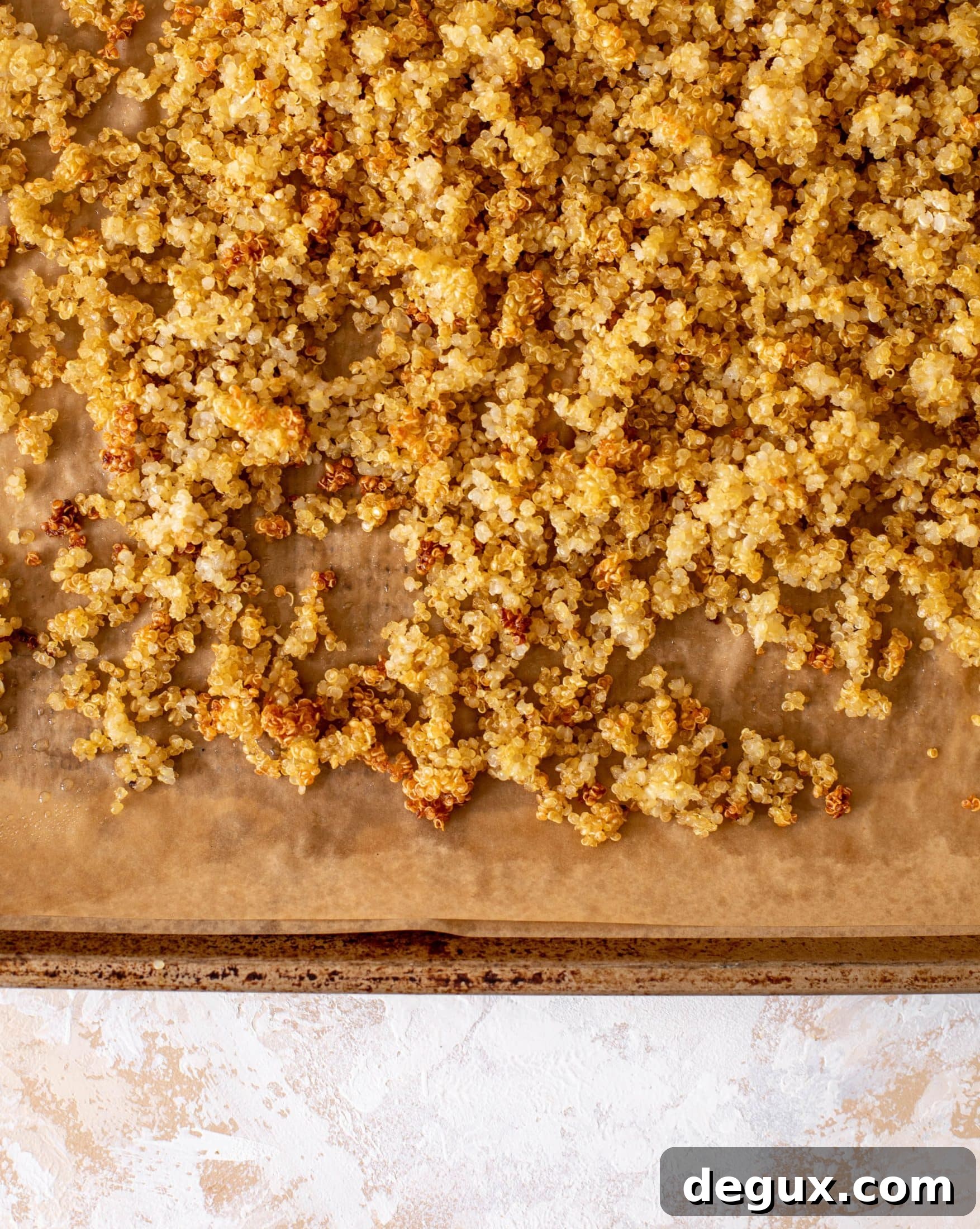 tomato soup with crispy quinoa