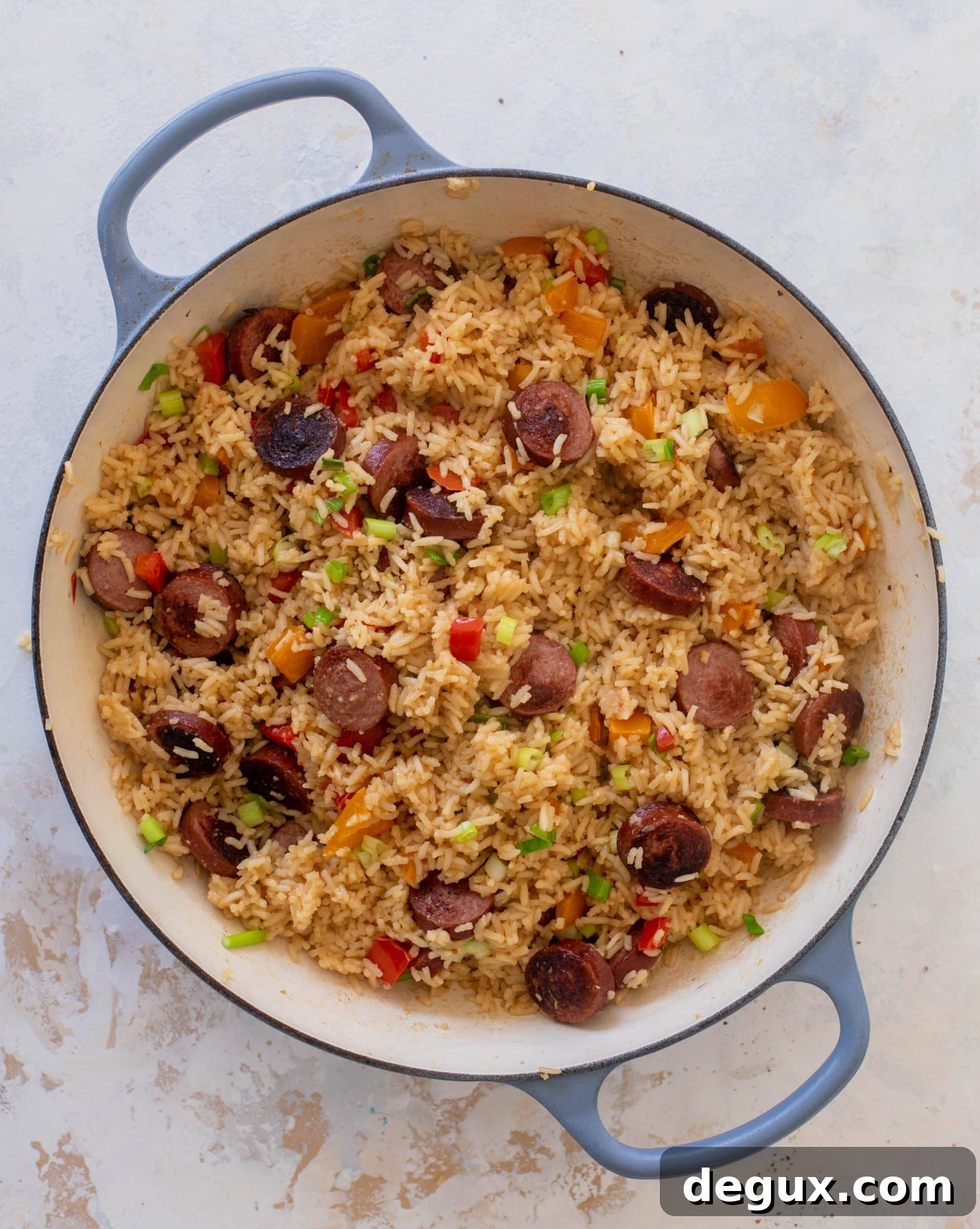 Smoked Sausage and Rice Skillet: One-Pot Dinner Recipe 5 one pot smoked sausage and rice