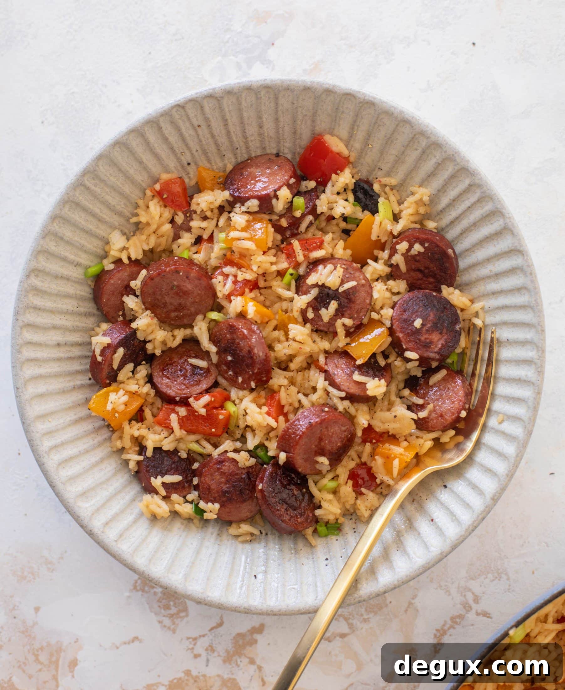 Smoked Sausage and Rice Skillet: One-Pot Dinner Recipe 8 one pot smoked sausage and rice