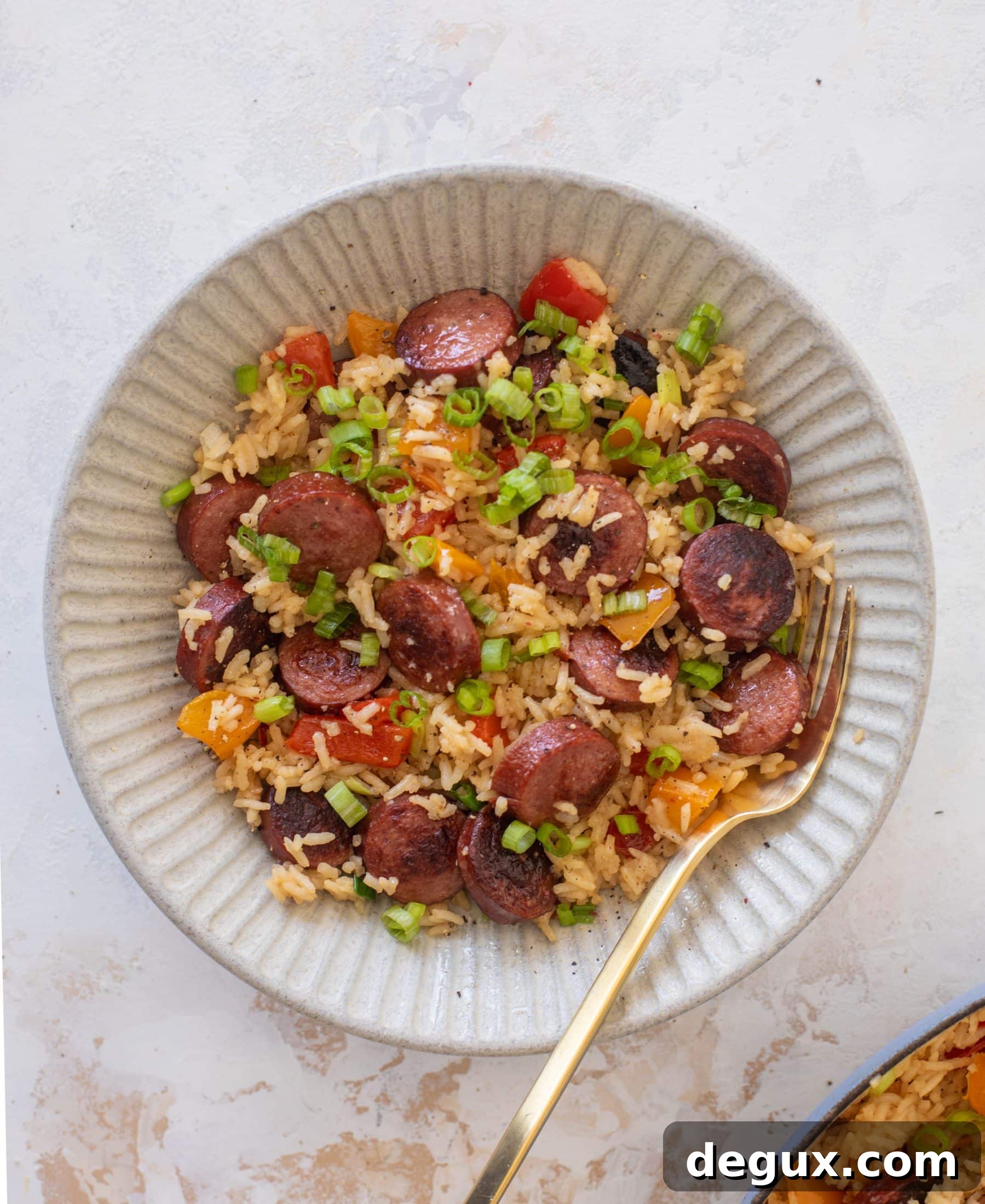 Smoked Sausage and Rice Skillet: One-Pot Dinner Recipe 9 one pot smoked sausage and rice