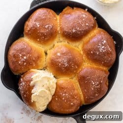 Fluffy Brioche Skillet Rolls with Salted Maple Butter Recipe 12 img 102010 11