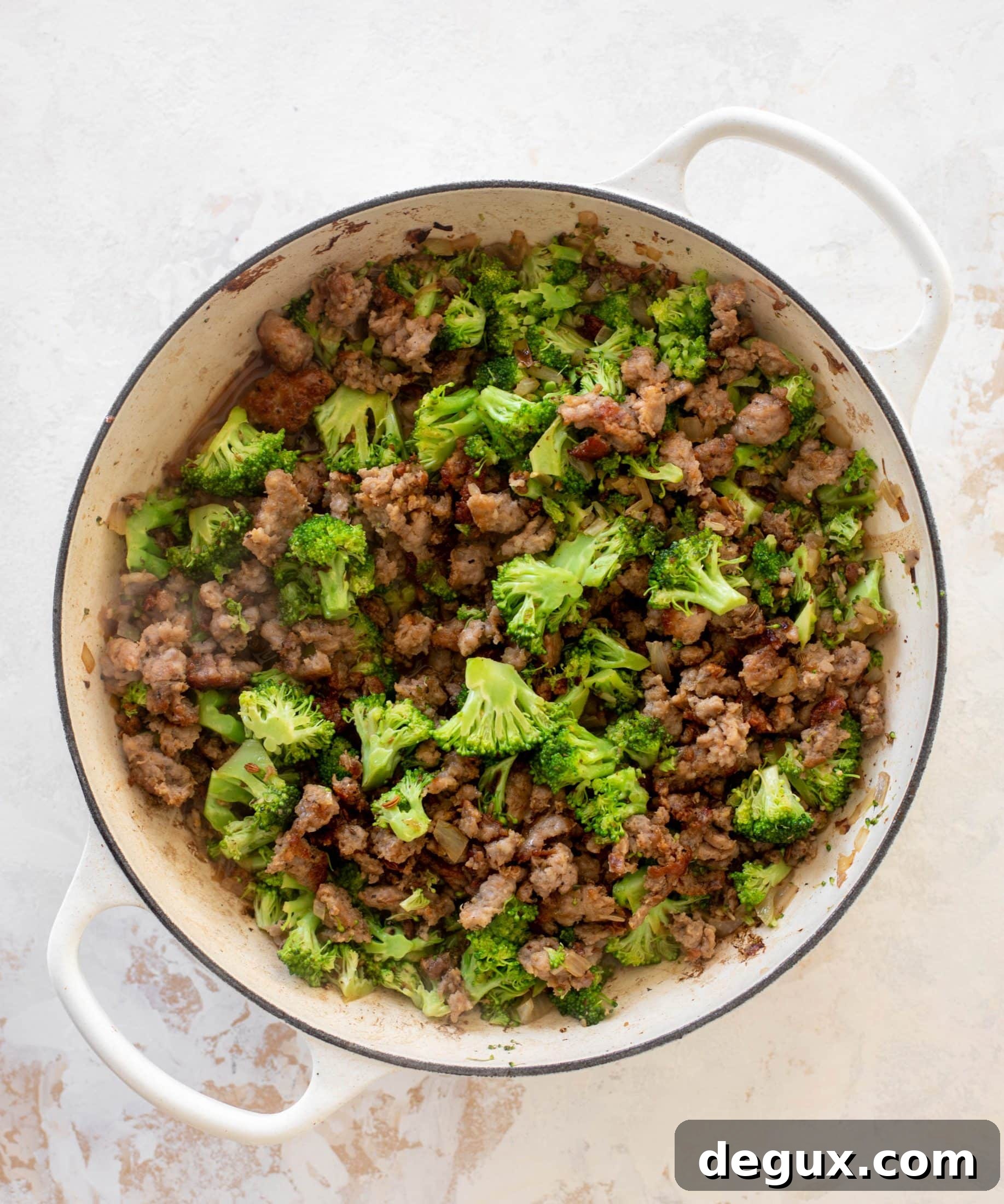 baked broccoli sausage tortellini