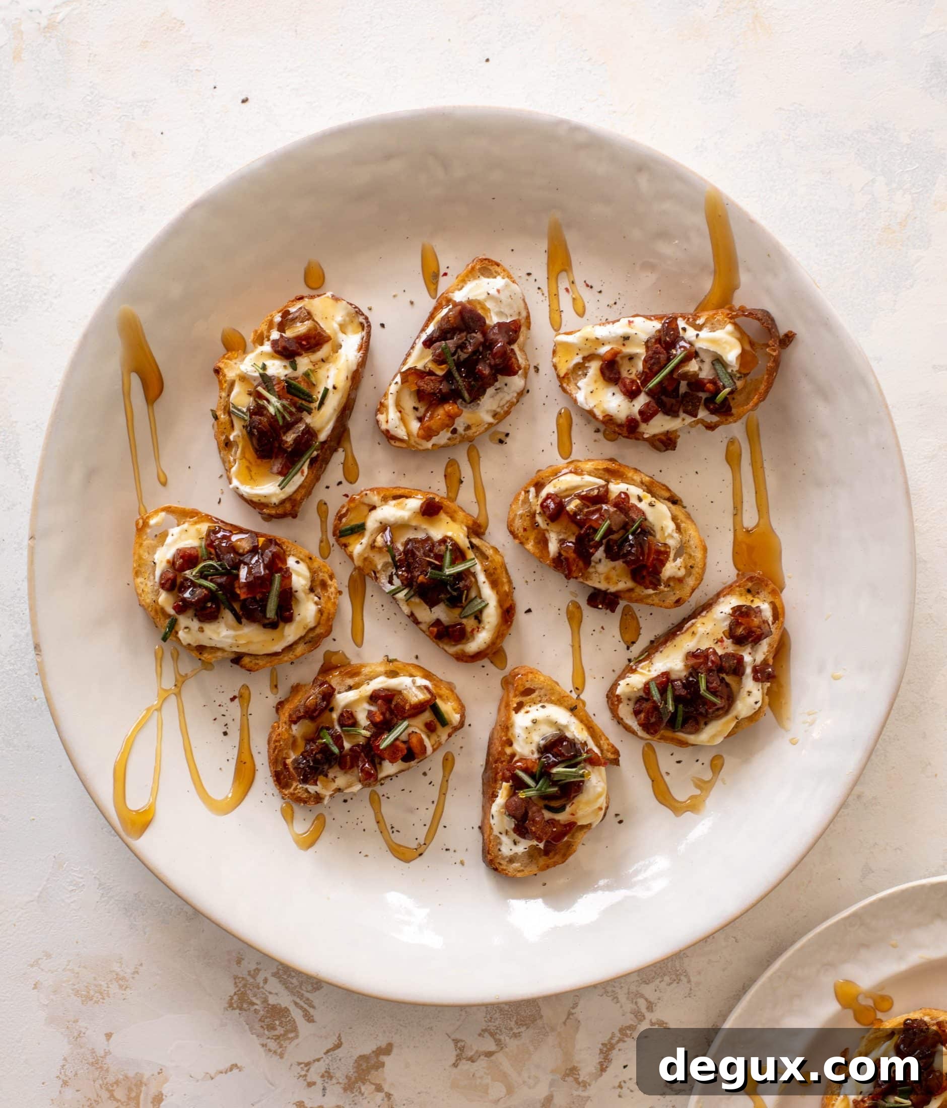 Crispy Pancetta & Date Whipped Ricotta Crostini Recipe 8 whipped ricotta crostini