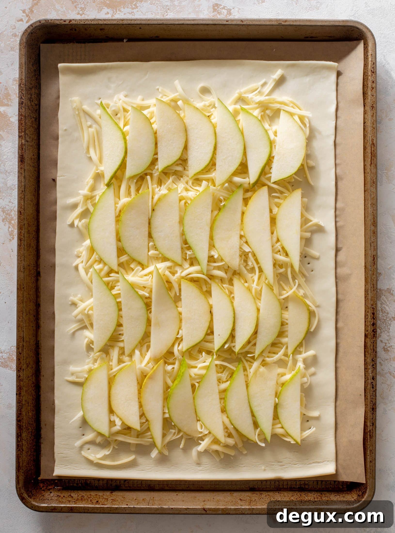 pistachio pear puff pastry