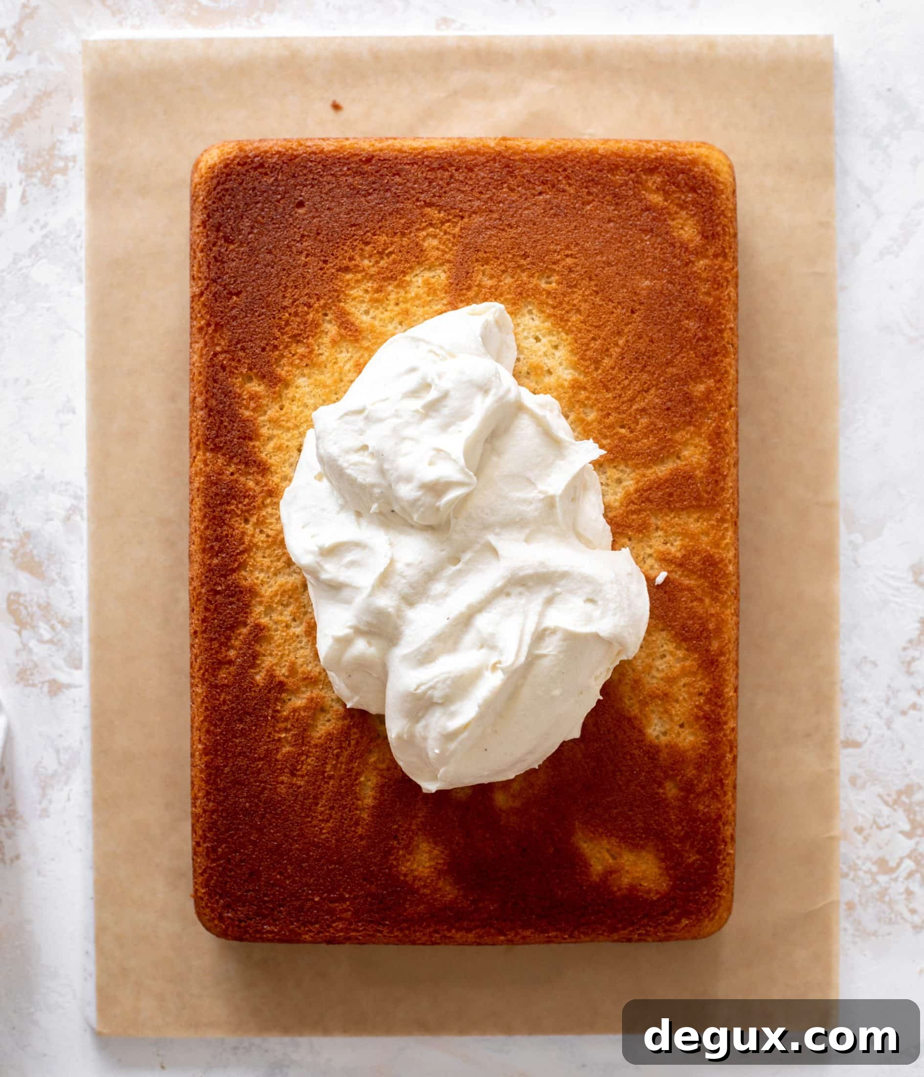 eggnog sheet cake