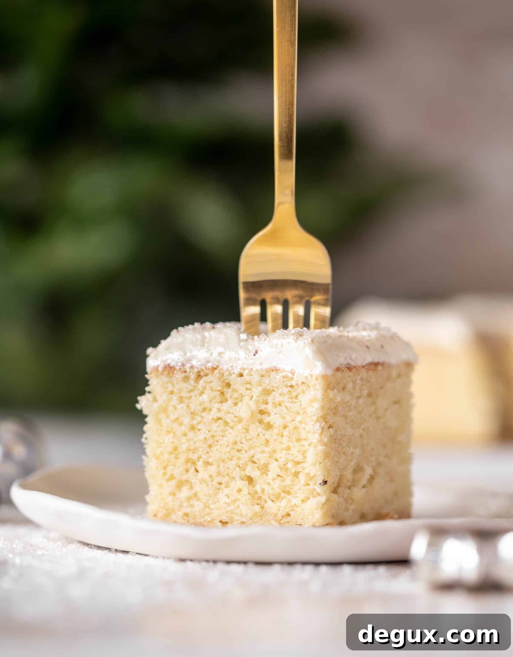eggnog sheet cake