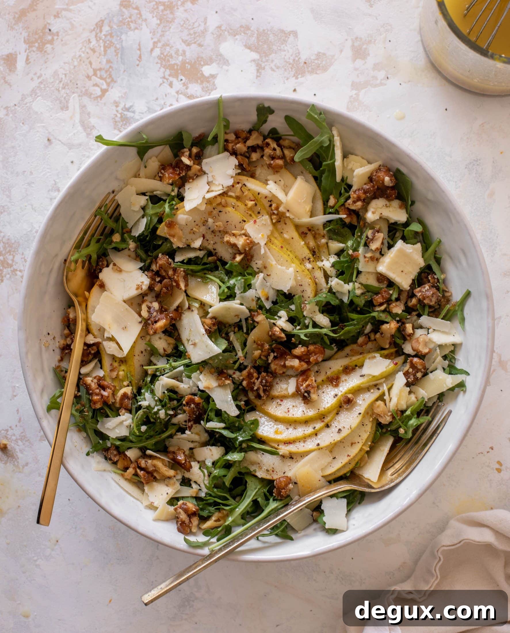 Winter Pear Salad with Spiced Orange Vinaigrette Recipe 7 winter pear salad