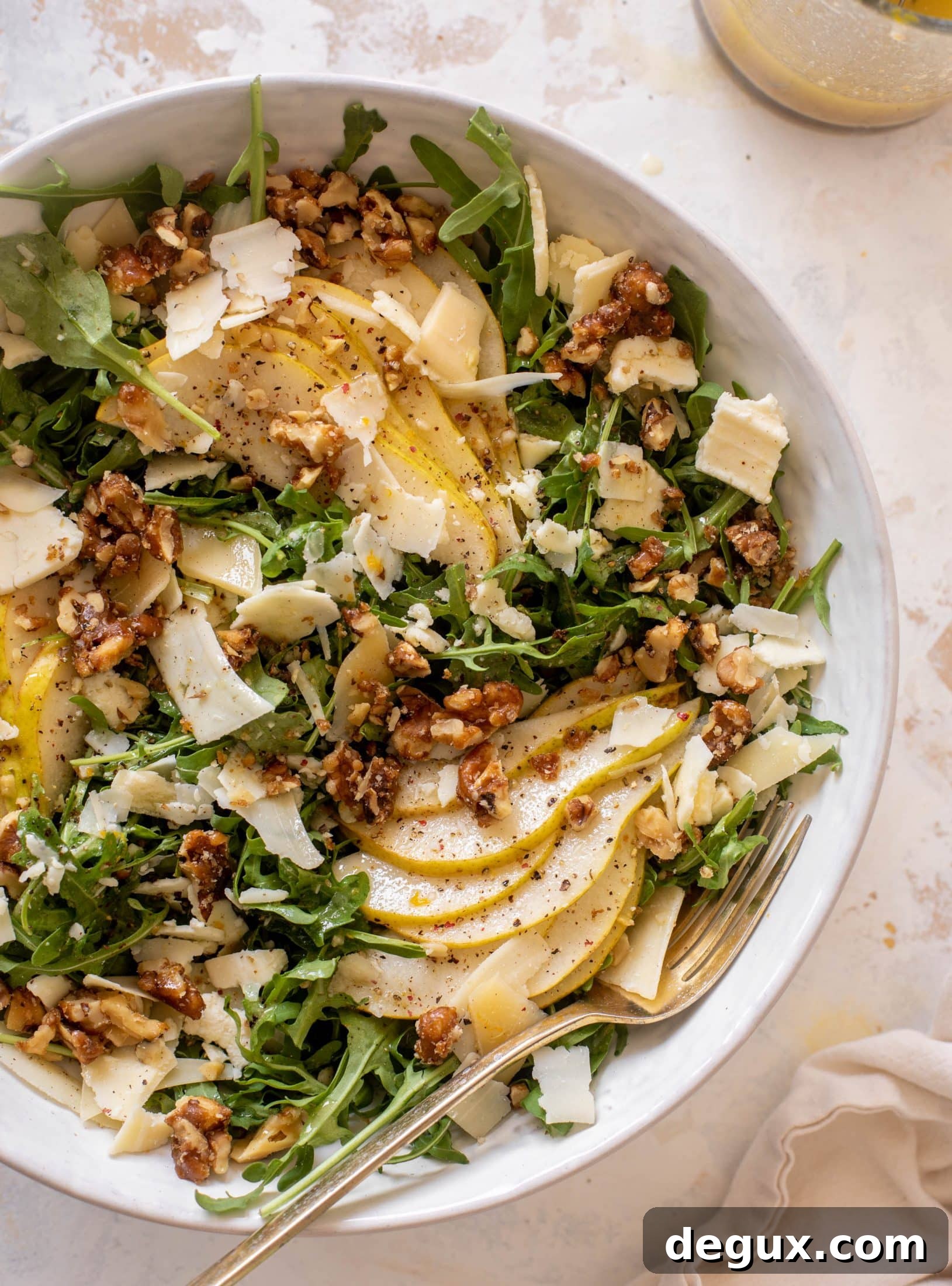 Winter Pear Salad with Spiced Orange Vinaigrette Recipe 10 winter pear salad