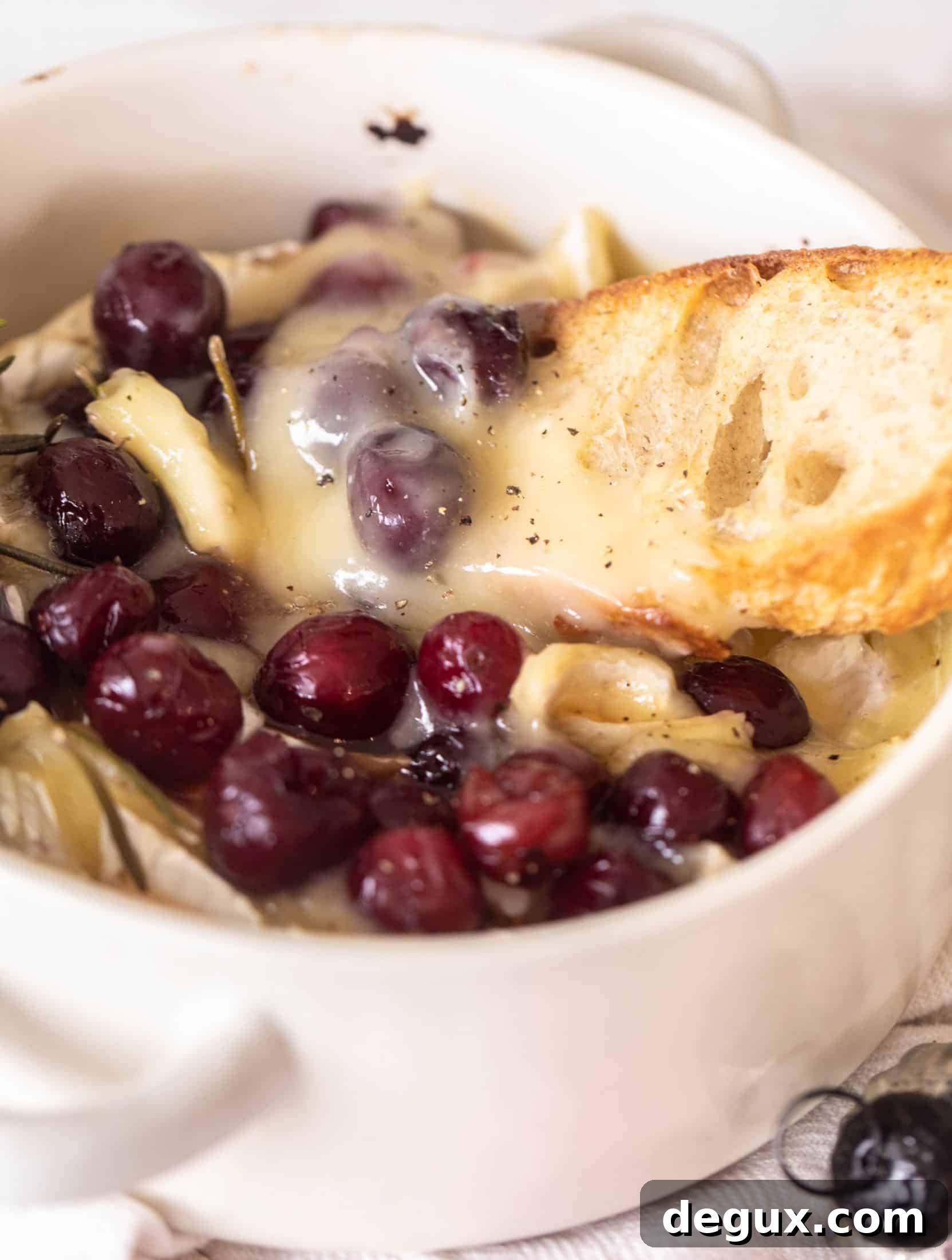 Hot Honey Cranberry Baked Camembert for Christmas 11 christmas cranberry baked camembert