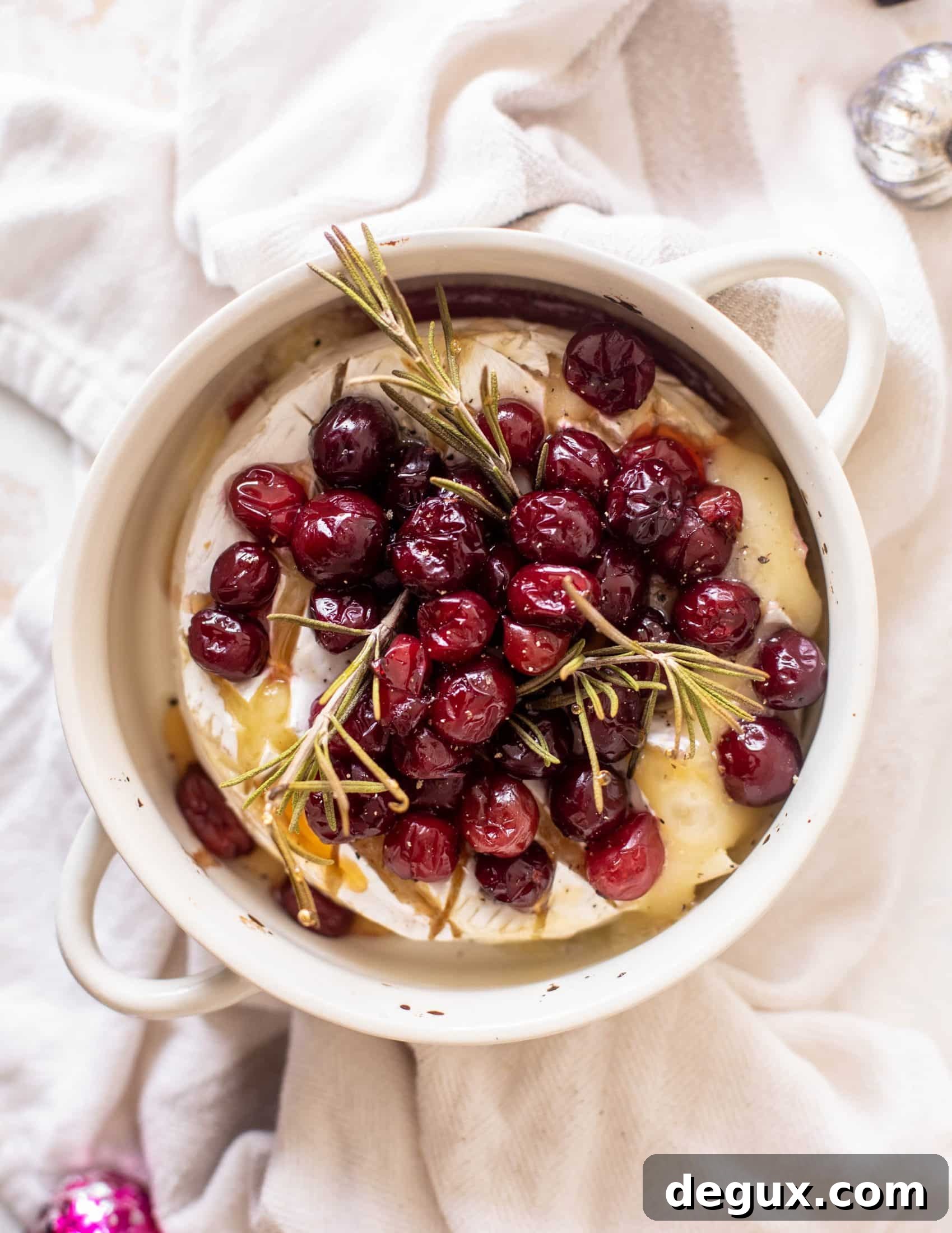 Hot Honey Cranberry Baked Camembert for Christmas 5 christmas cranberry baked camembert