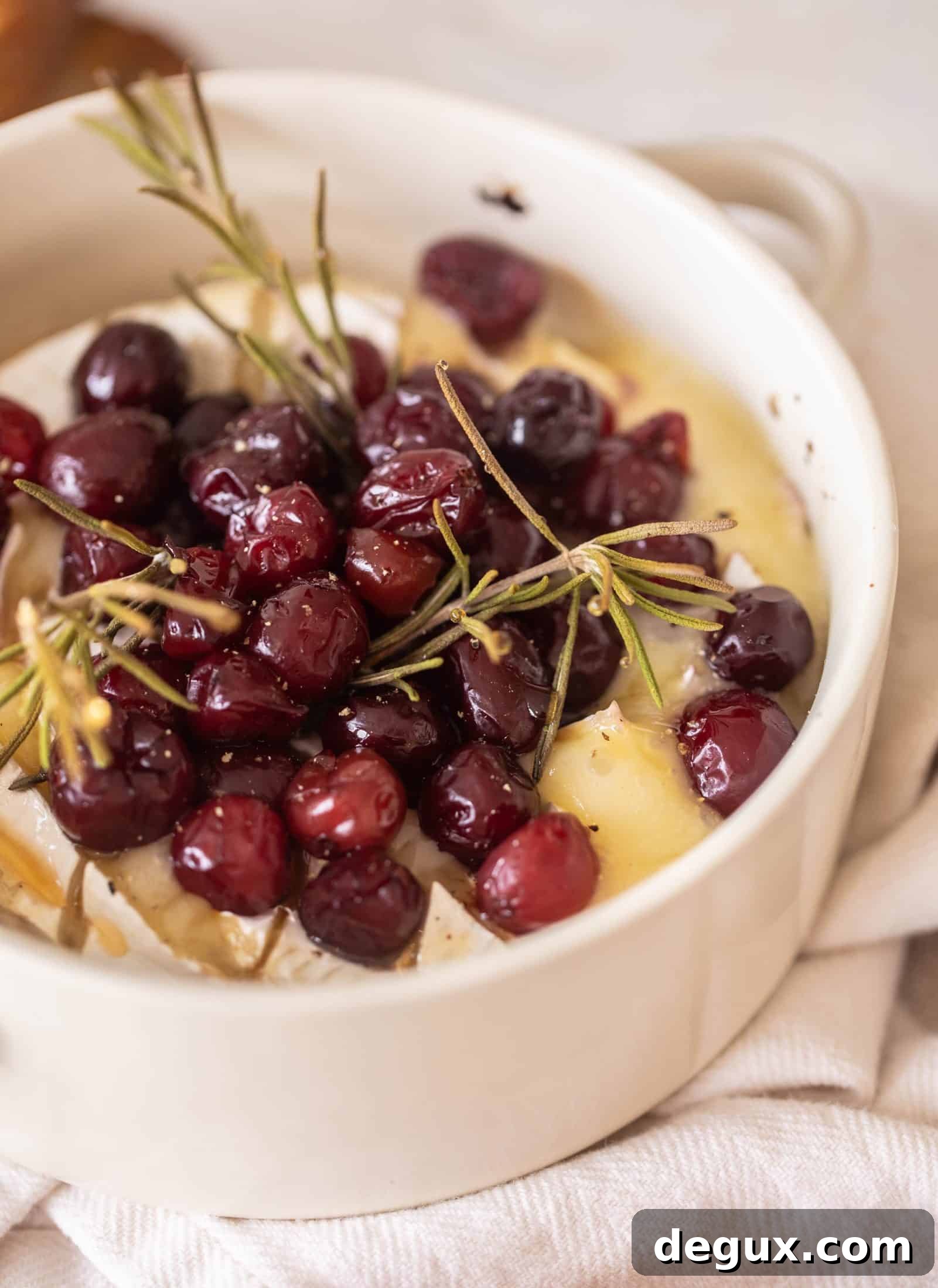 Hot Honey Cranberry Baked Camembert for Christmas 6 christmas cranberry baked camembert