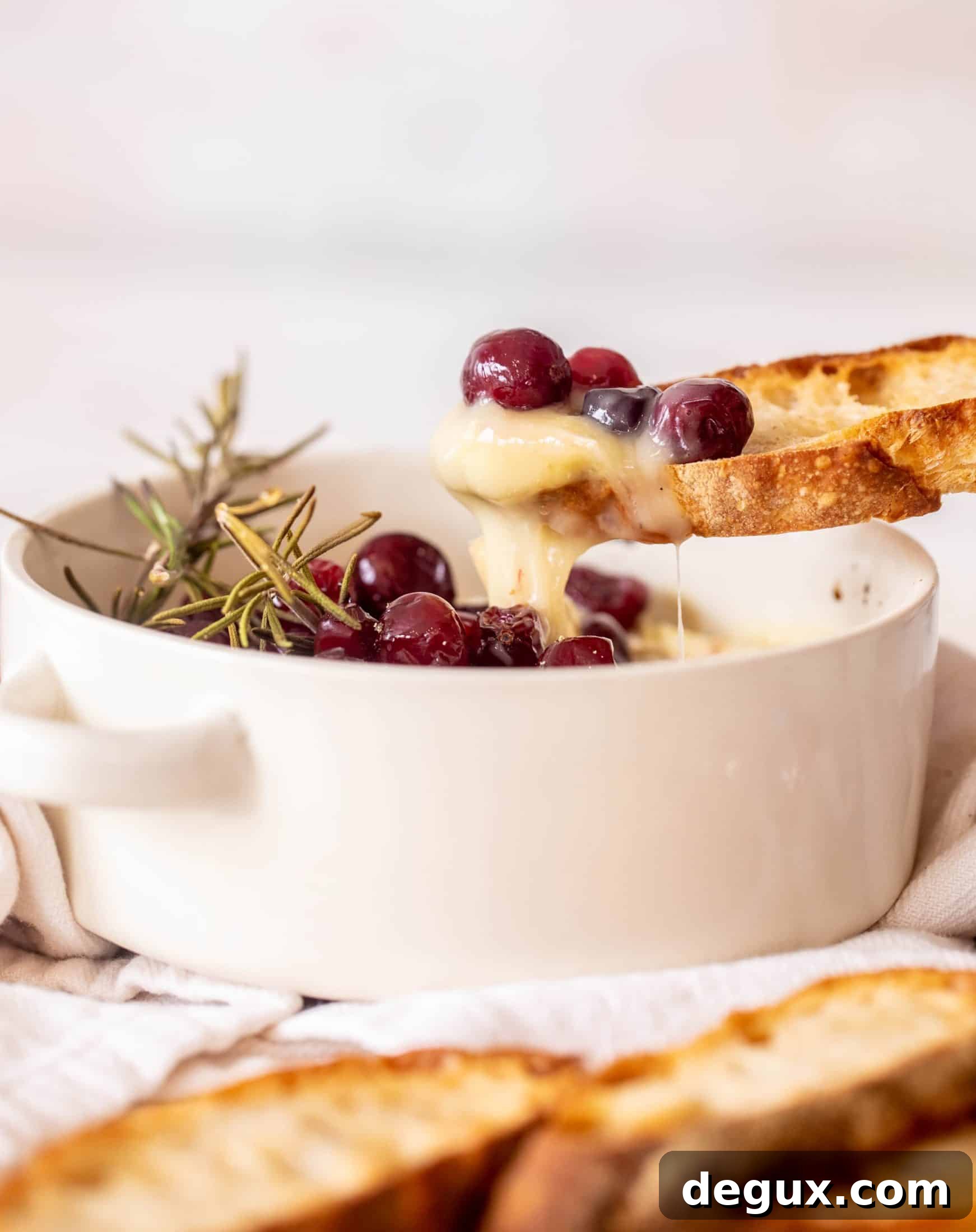 Hot Honey Cranberry Baked Camembert for Christmas 7 christmas cranberry baked camembert