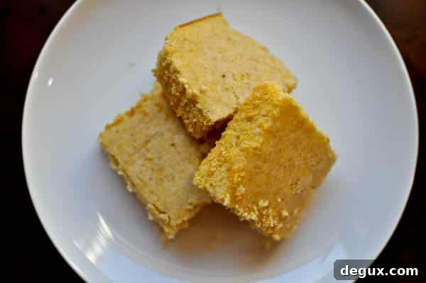 slice of cornbread