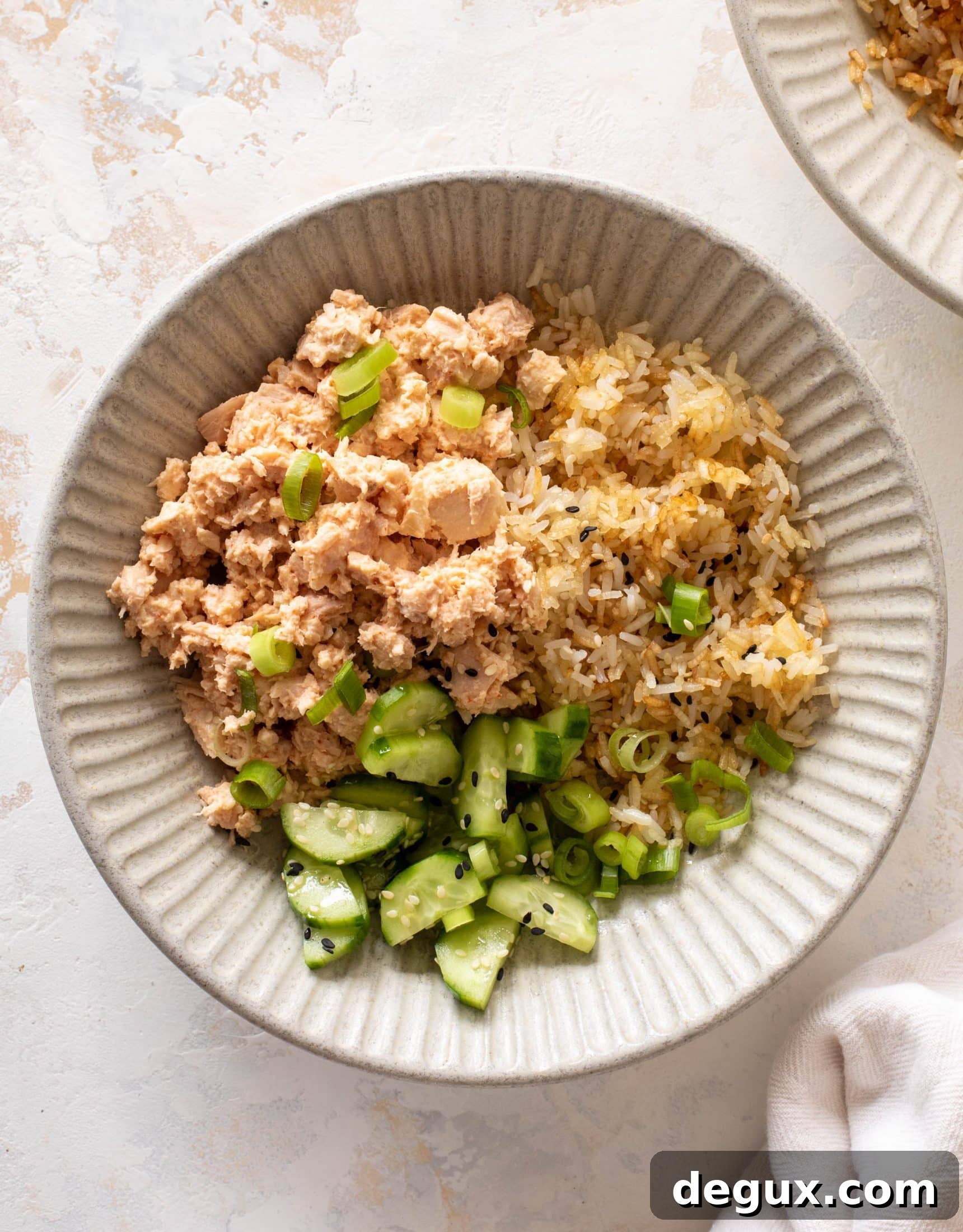 Crispy Rice Bowl Topped with Spicy Tuna and Sesame Chili Sauce 5 spicy tuna bowl with crispy rice