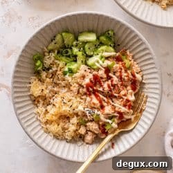 Crispy Rice Bowl Topped with Spicy Tuna and Sesame Chili Sauce 10 img 102922 9