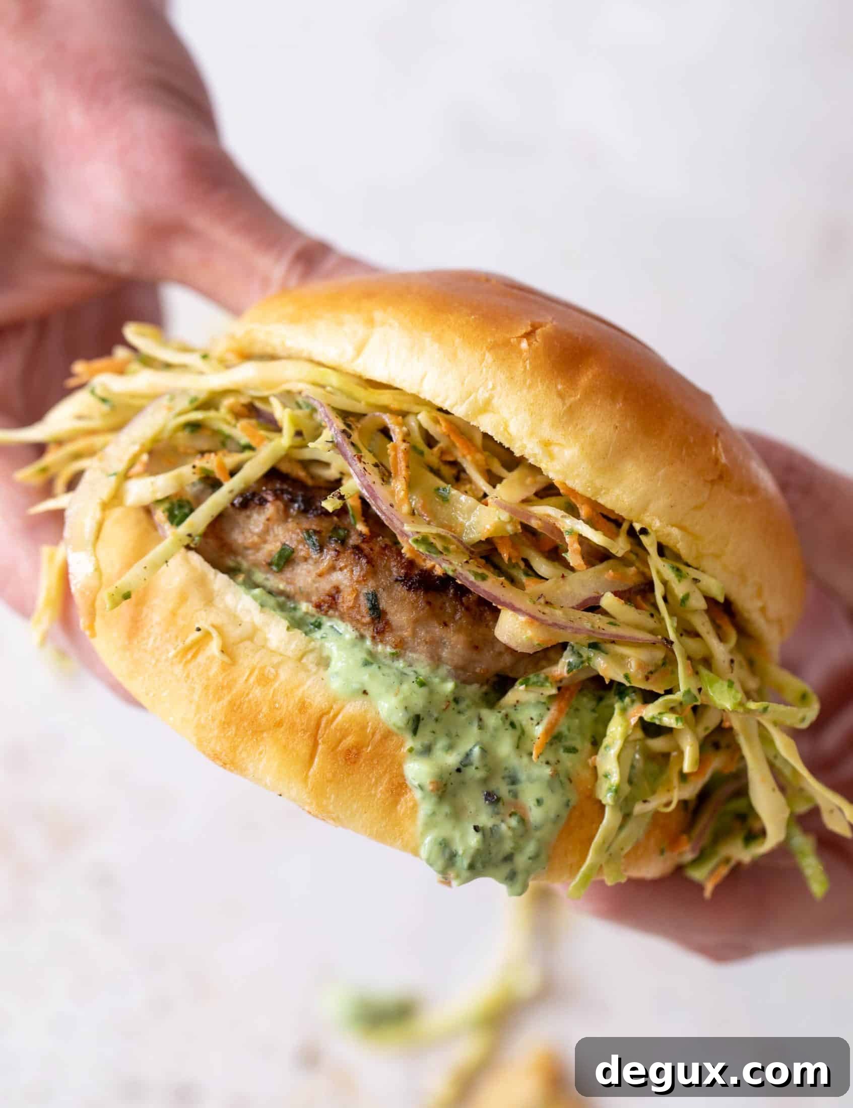 green goddess turkey burgers
