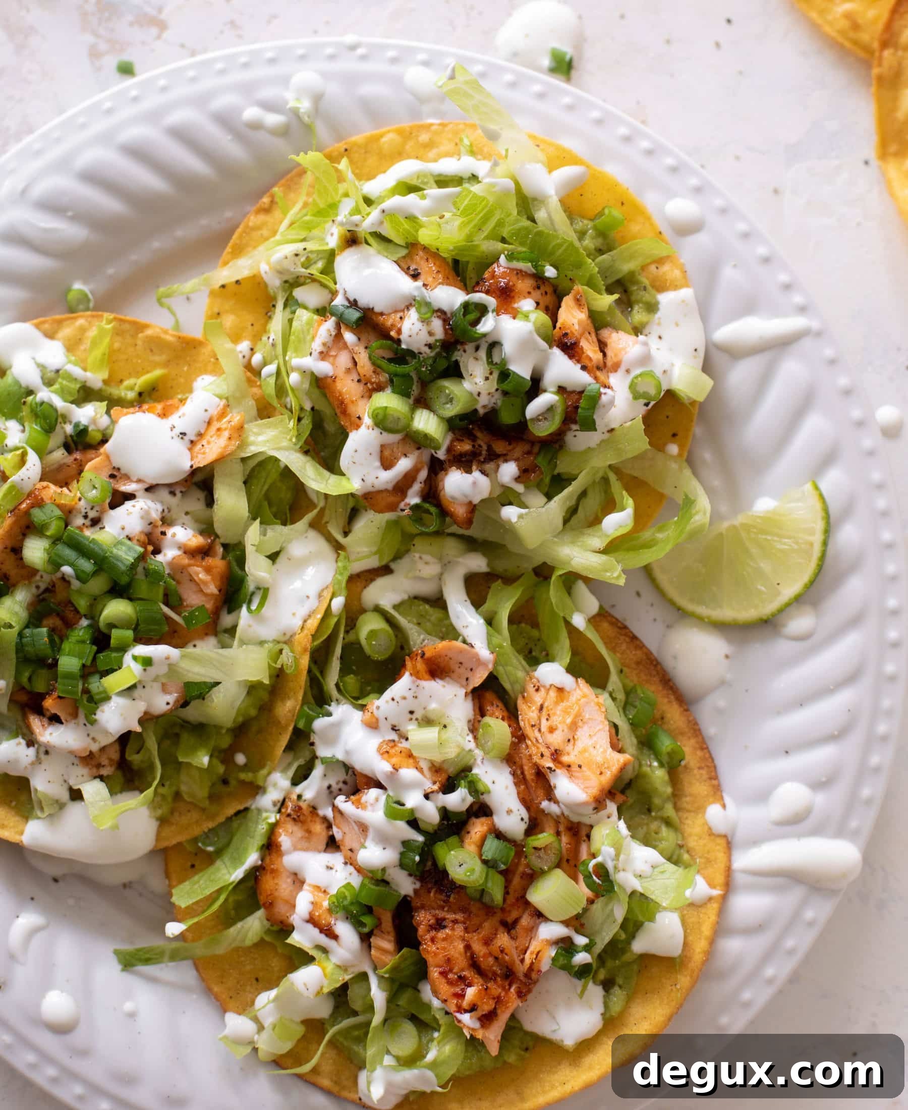 chili lime salmon tostadas