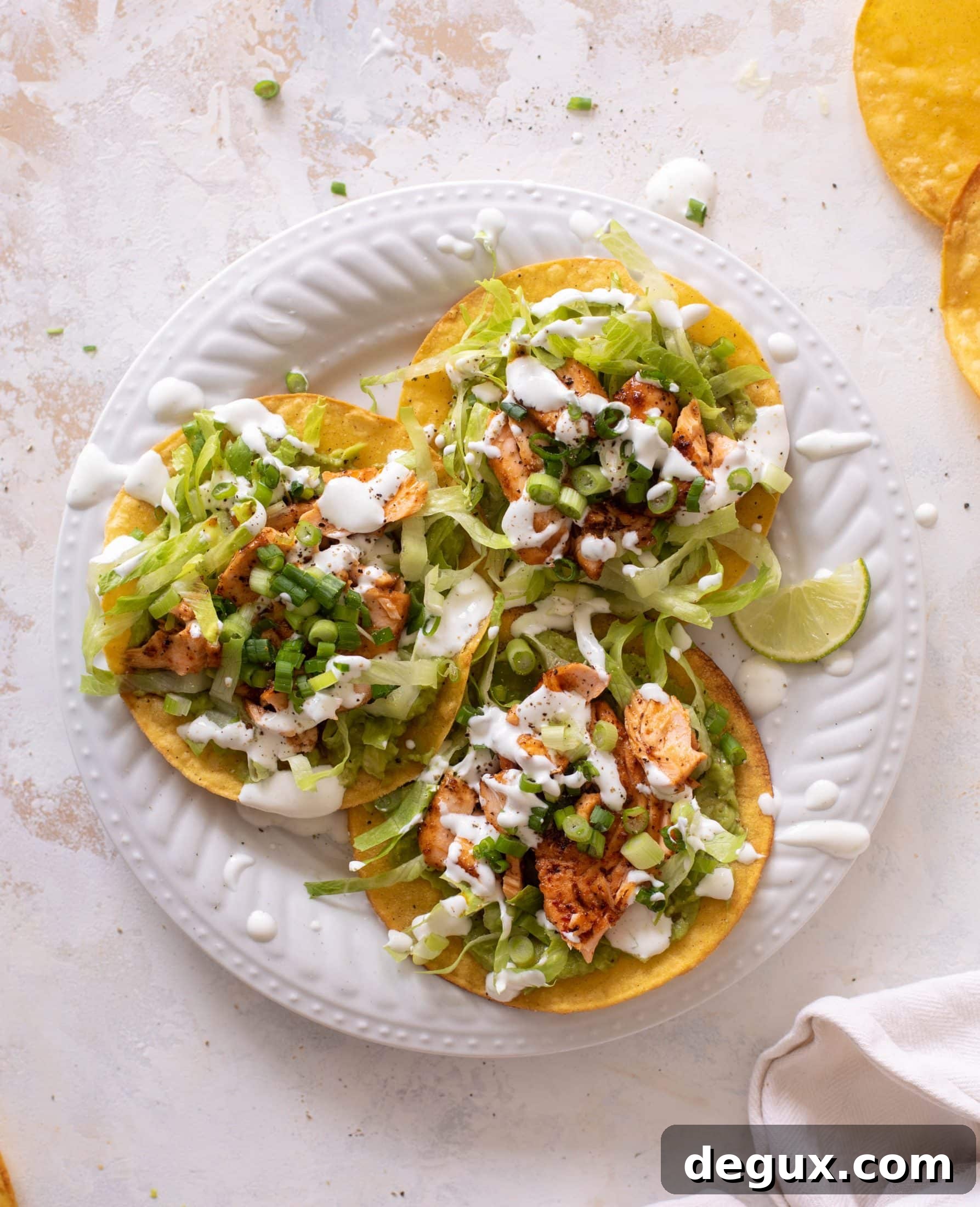 chili lime salmon tostadas