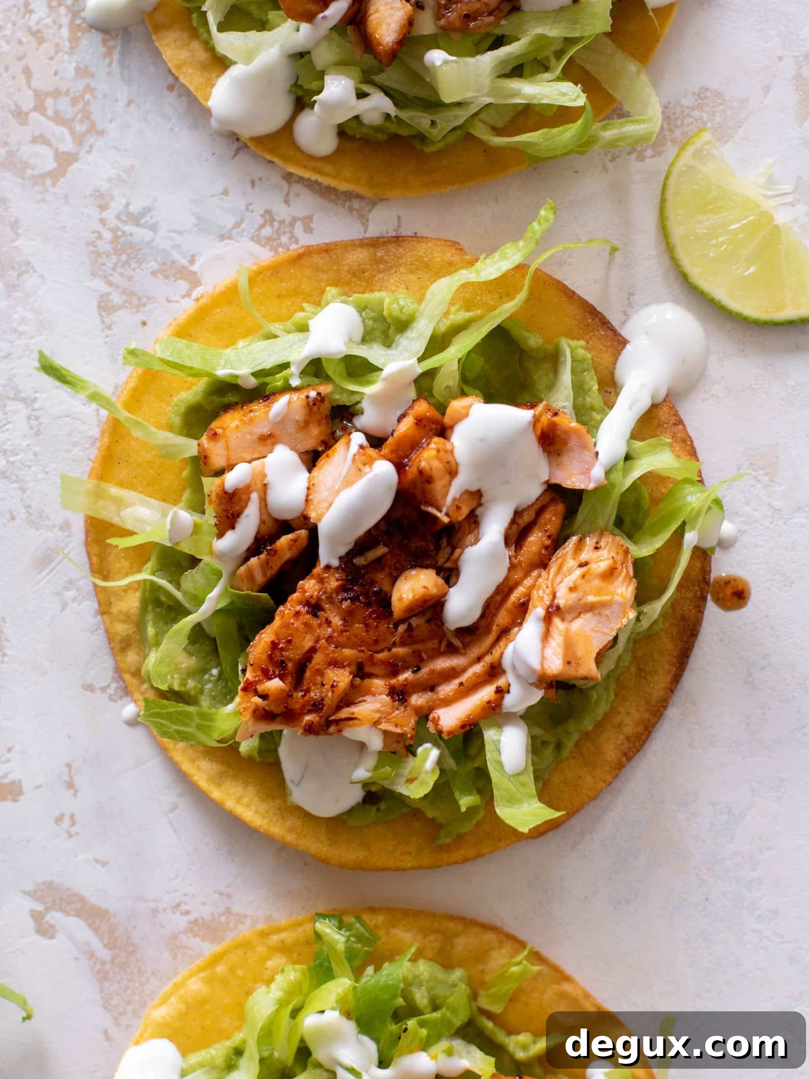 chili lime salmon tostadas