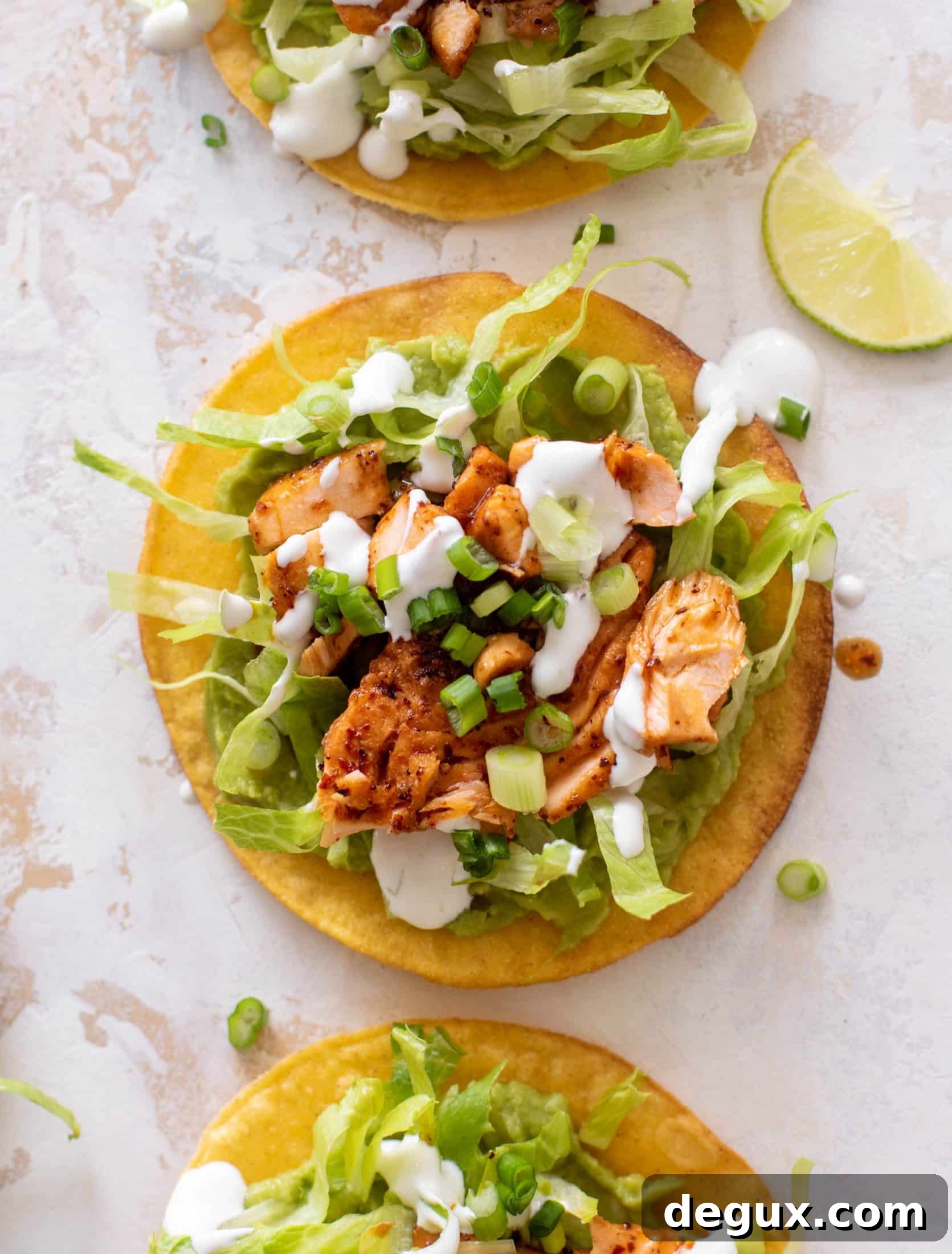 chili lime salmon tostadas