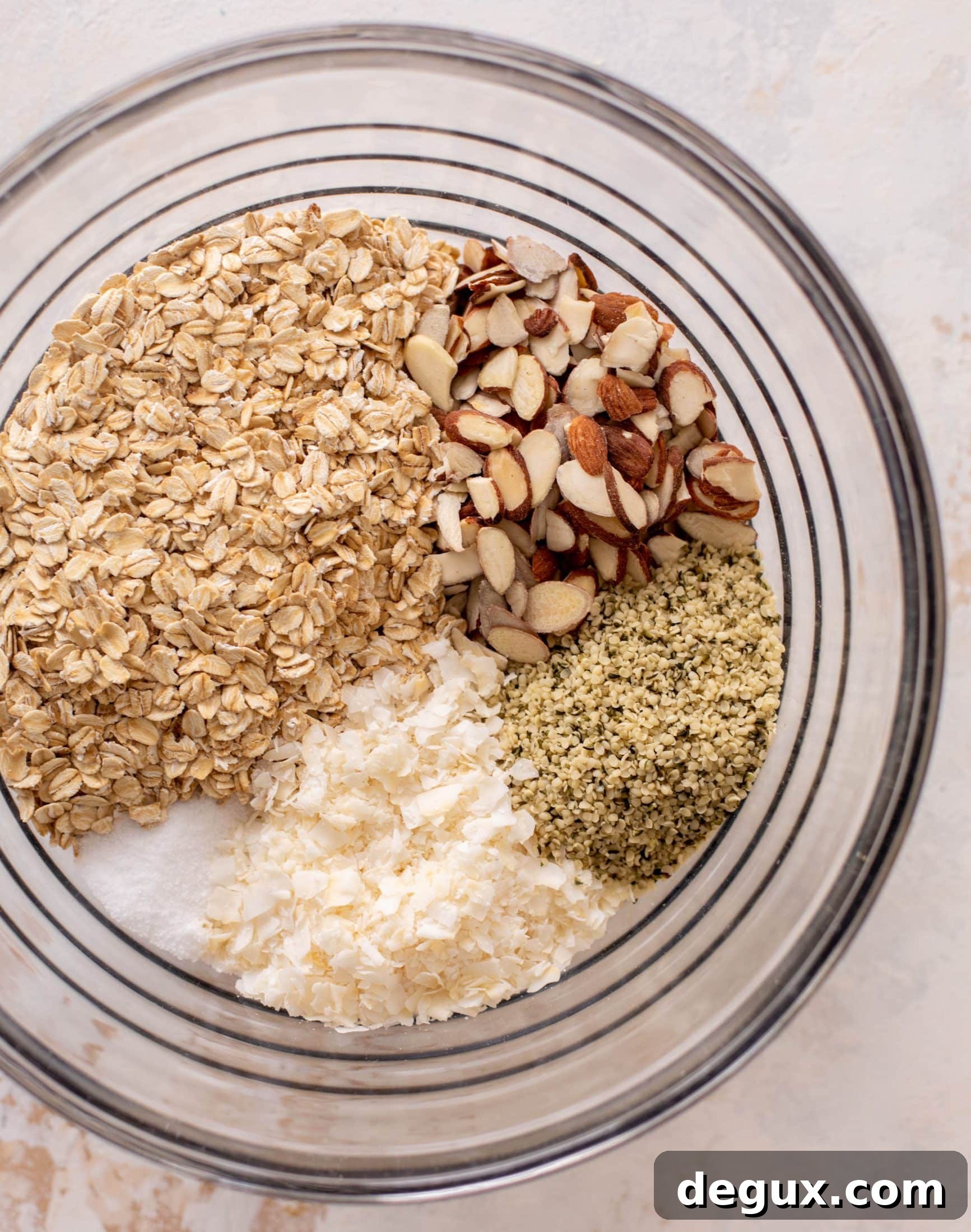 white chocolate raspberry granola