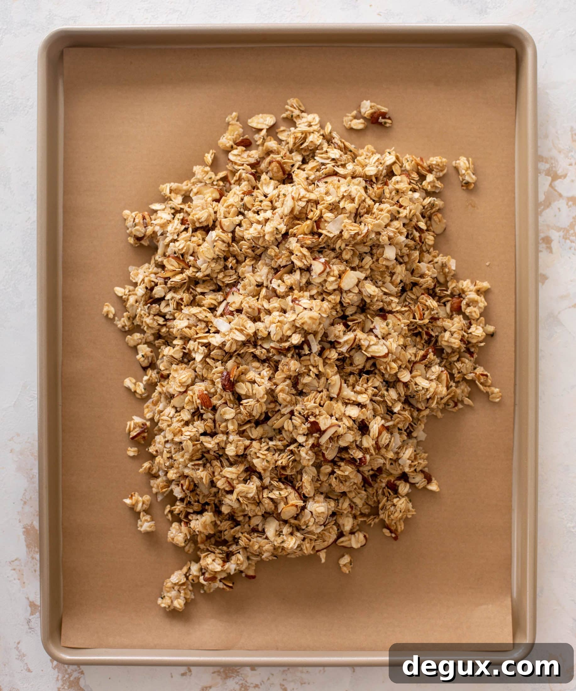 white chocolate raspberry granola