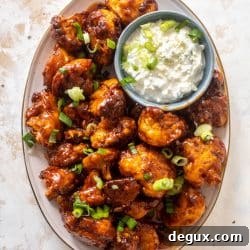 Sticky BBQ Cauliflower Bites with Greek Yogurt Blue Cheese Dip 11 img 103206 10