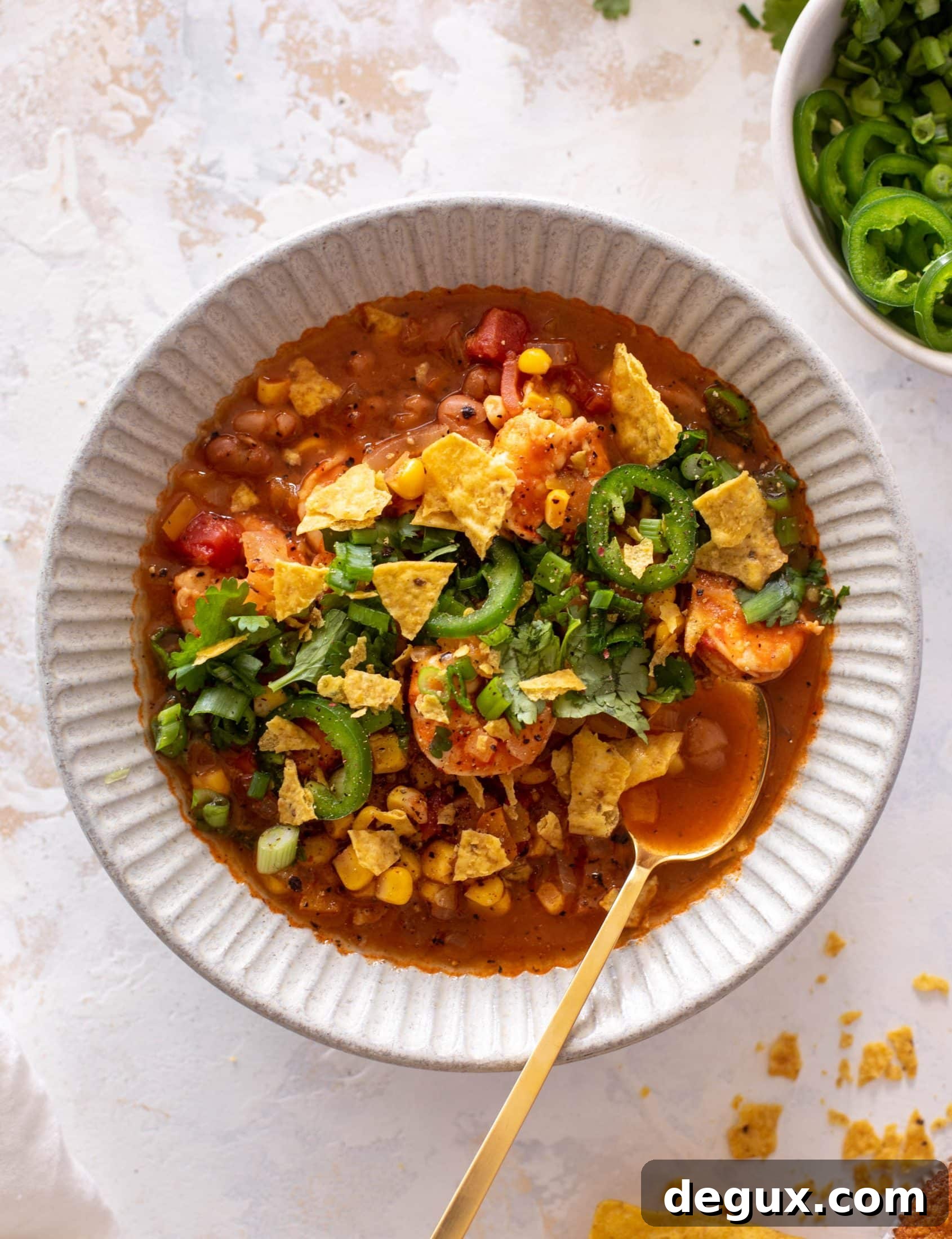shrimp taco soup