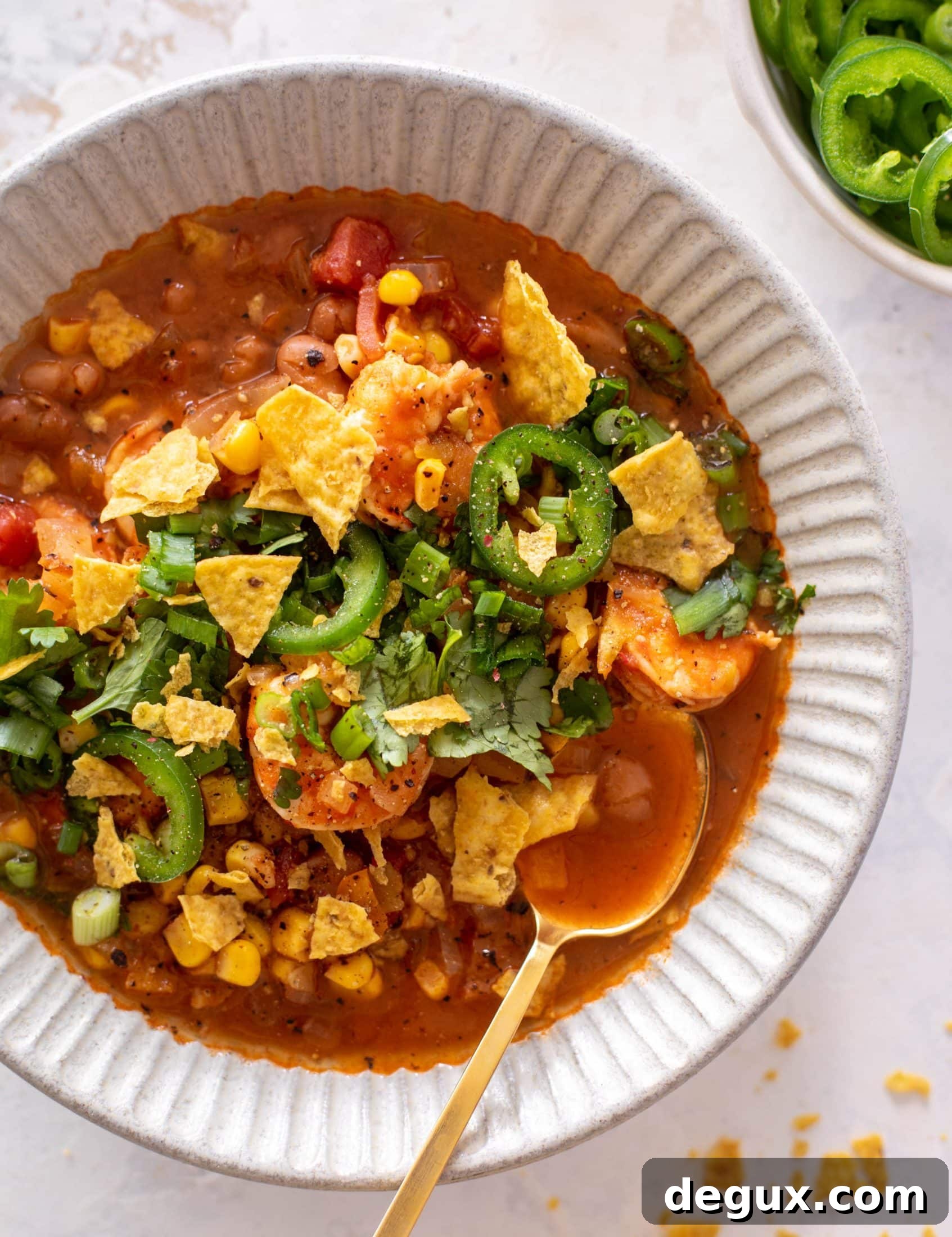 shrimp taco soup