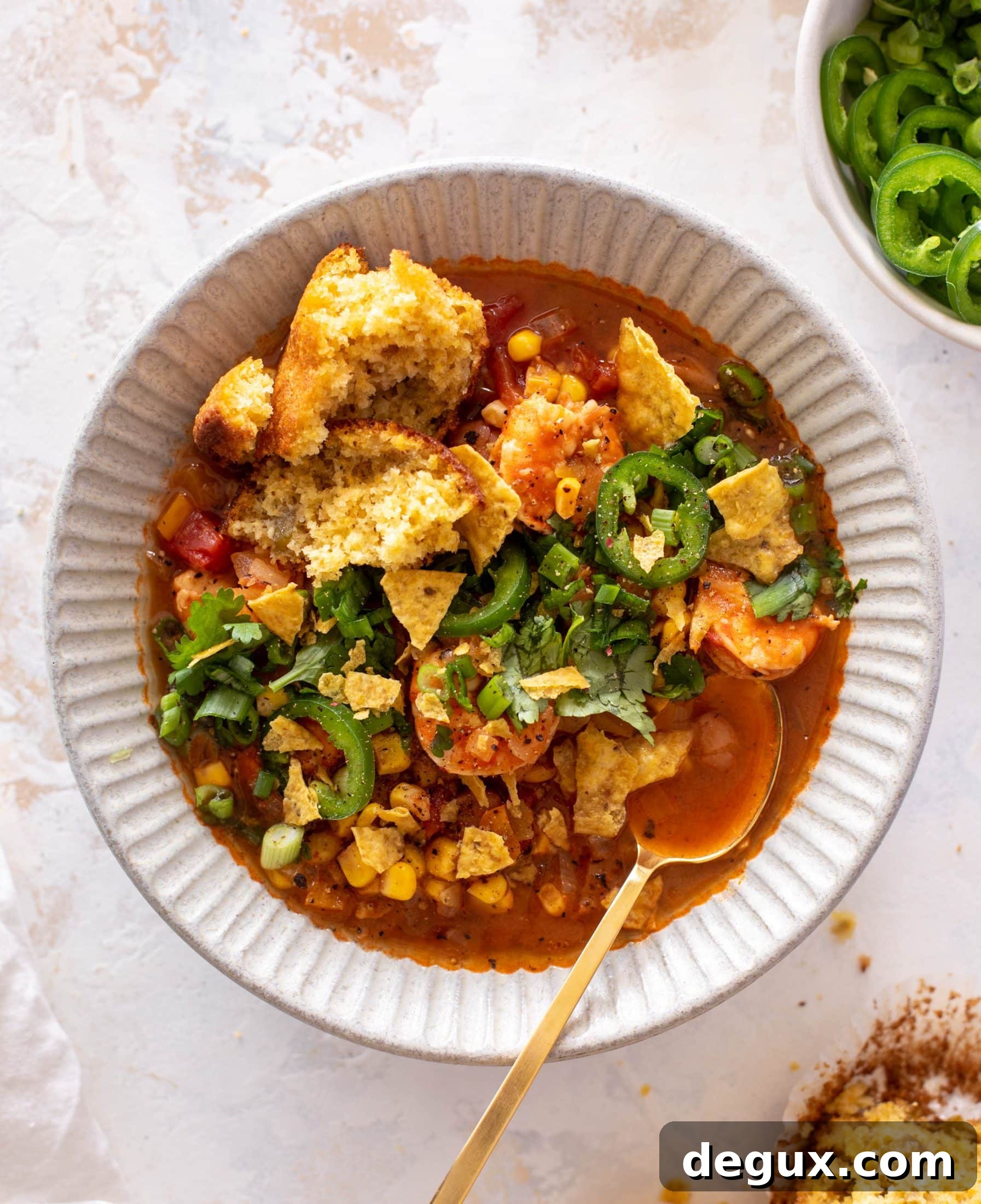 shrimp taco soup