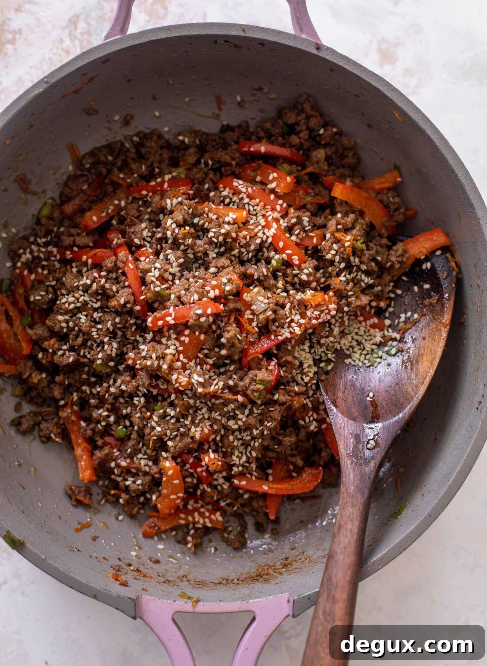 honey ginger beef lettuce wraps