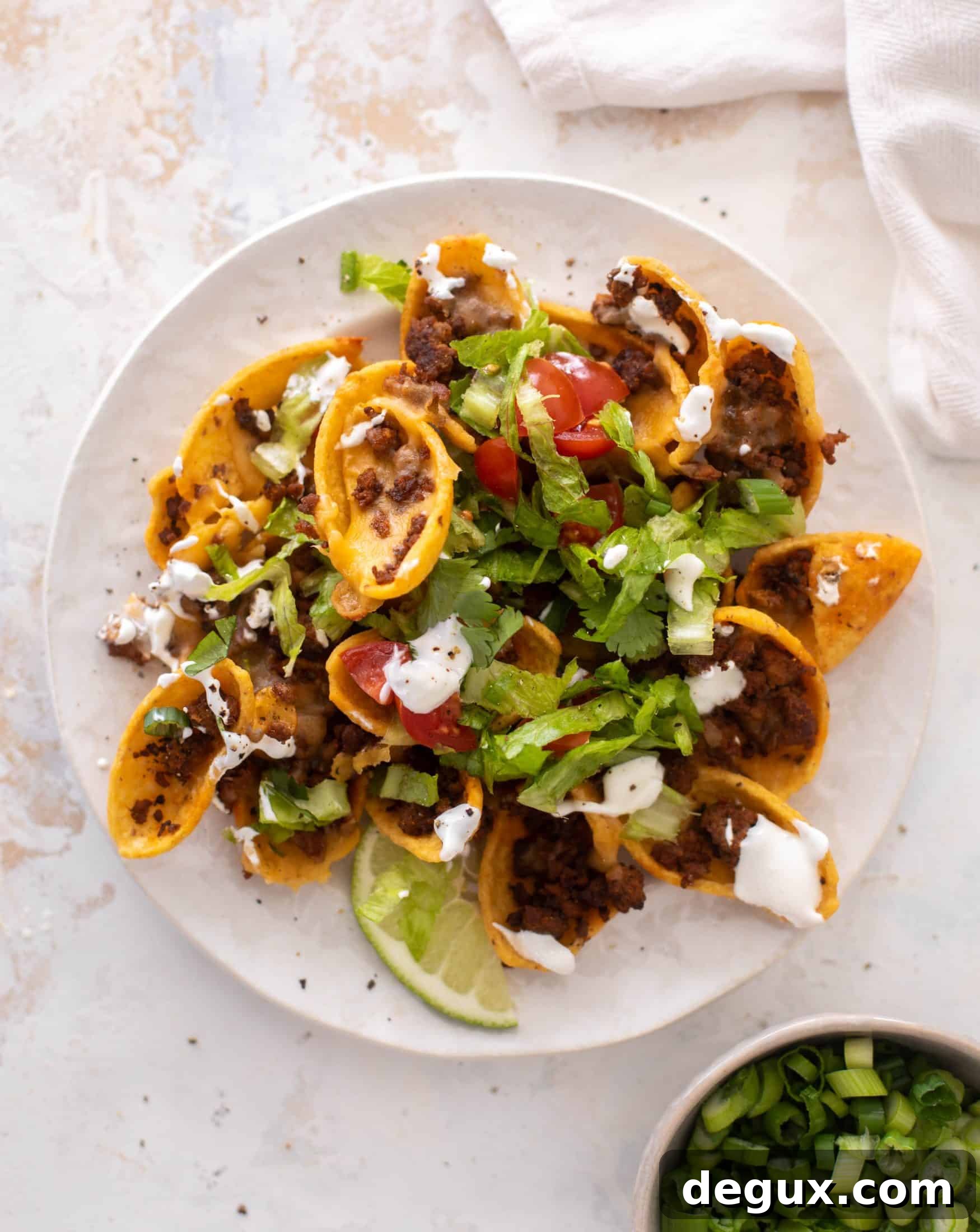 sheet pan walking taco nachos