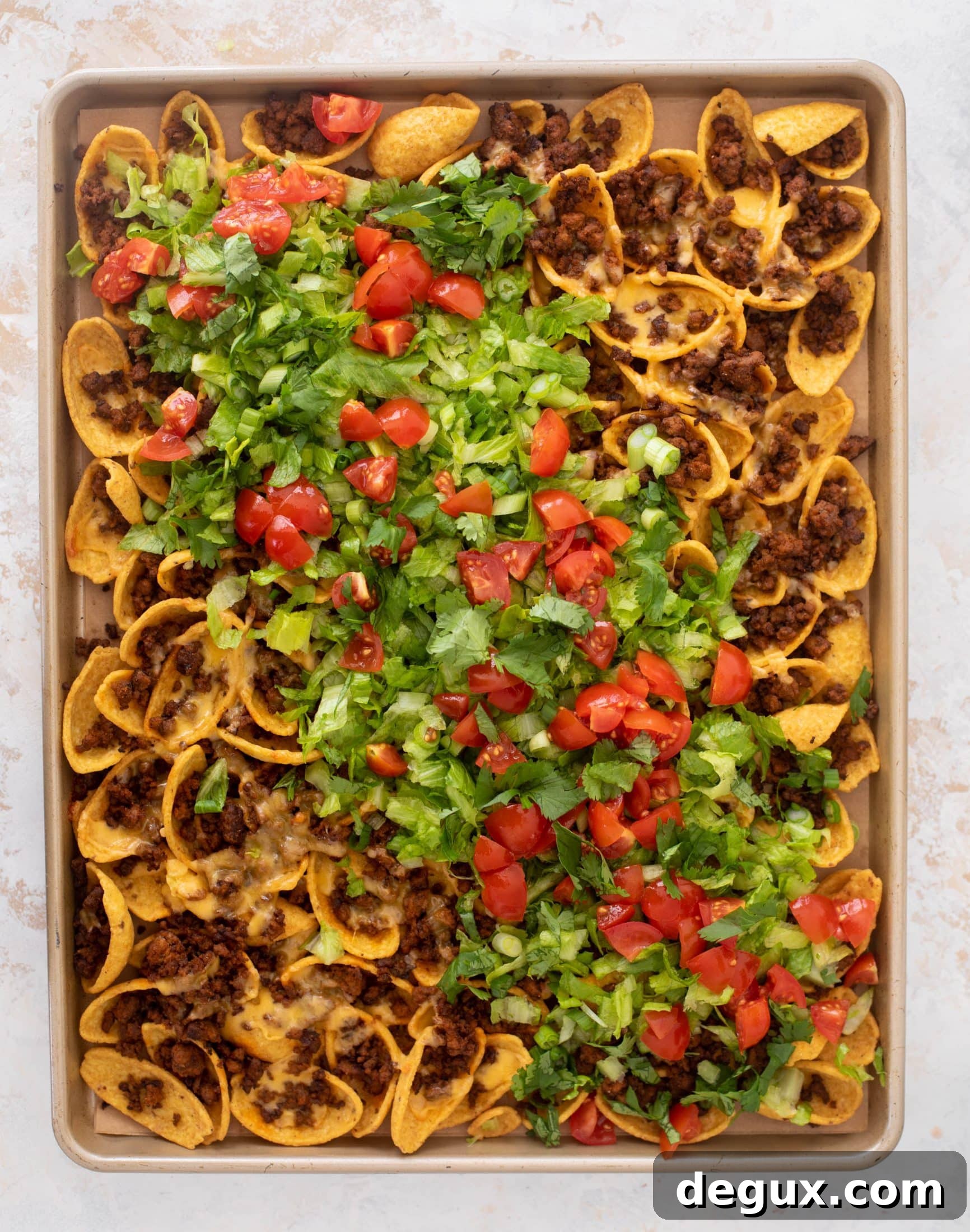 sheet pan walking taco nachos