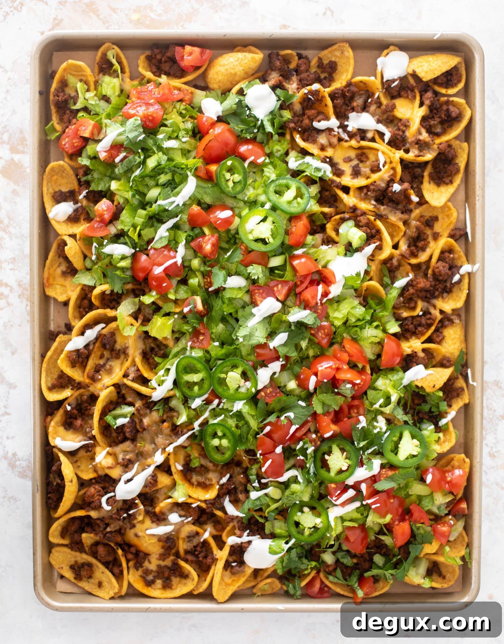 sheet pan walking taco nachos