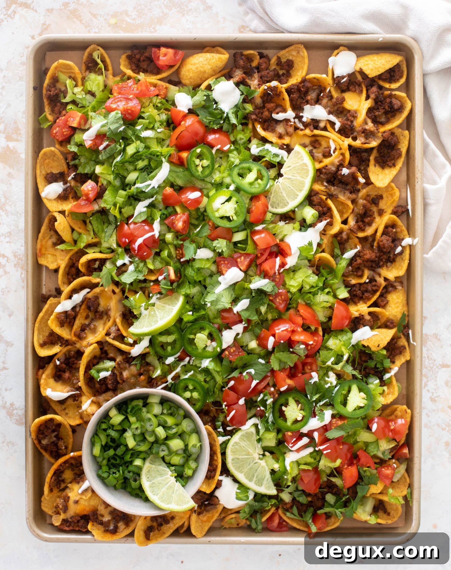 sheet pan walking taco nachos