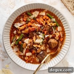 Mini Meatball Minestrone Soup Recipe for Comforting Weeknight Meals 10 img 103854 10
