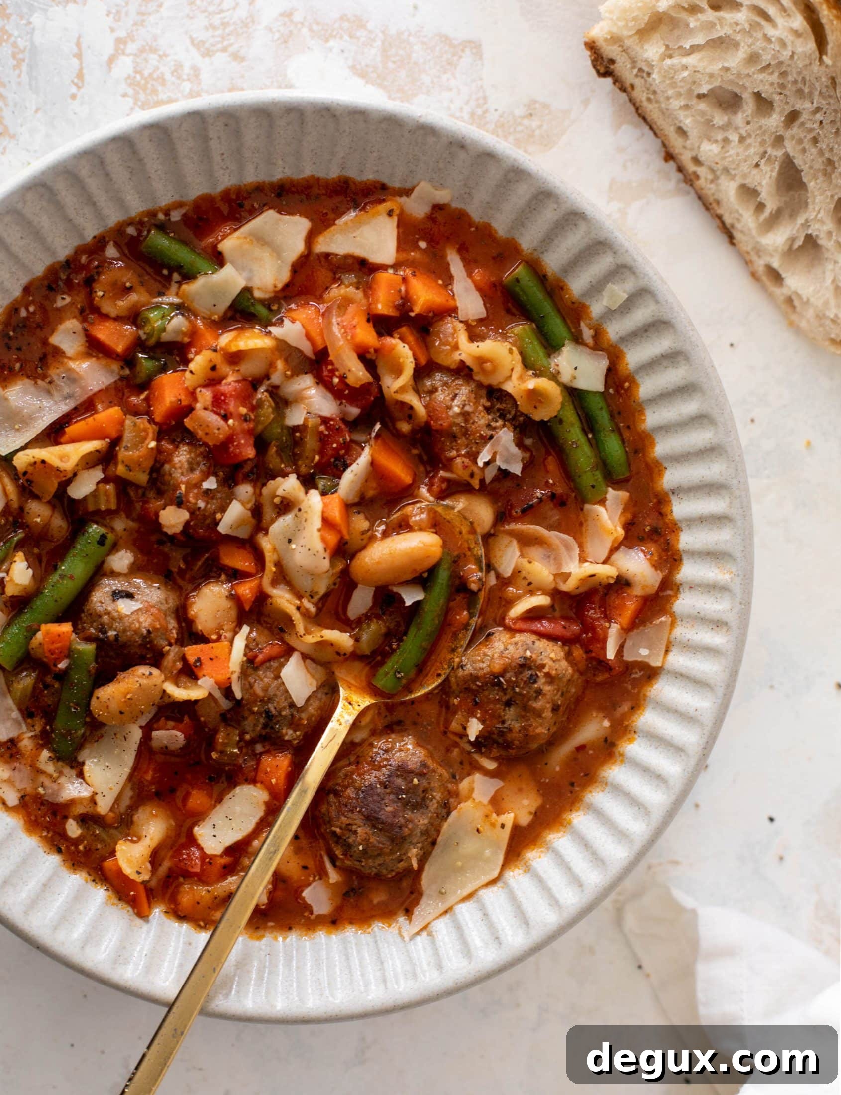 Mini Meatball Minestrone Soup Recipe for Comforting Weeknight Meals 11 meatball minestrone