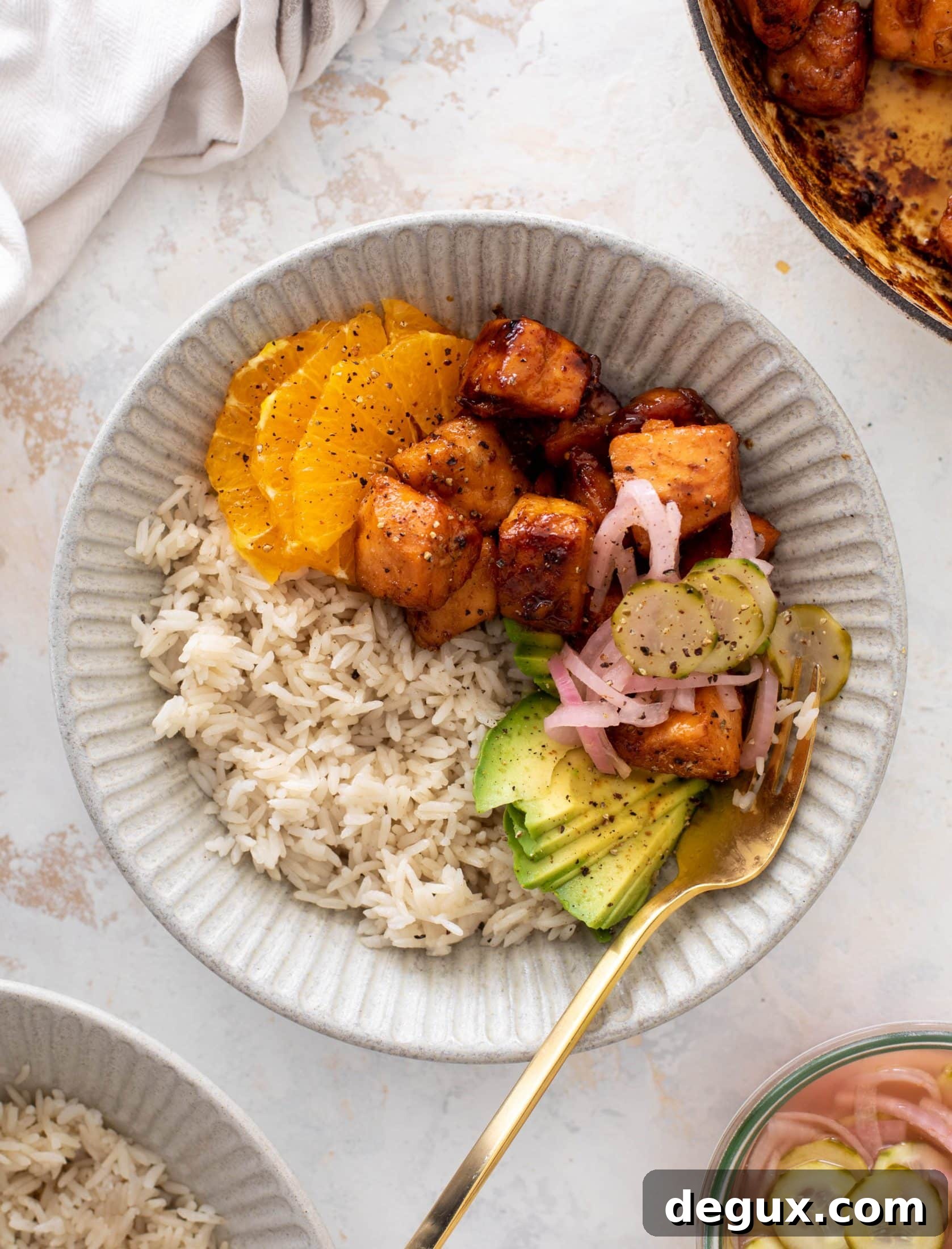 Sticky Orange Salmon Bowl Recipe for Flavorful Weeknight Meals 6 sticky orange salmon bowls