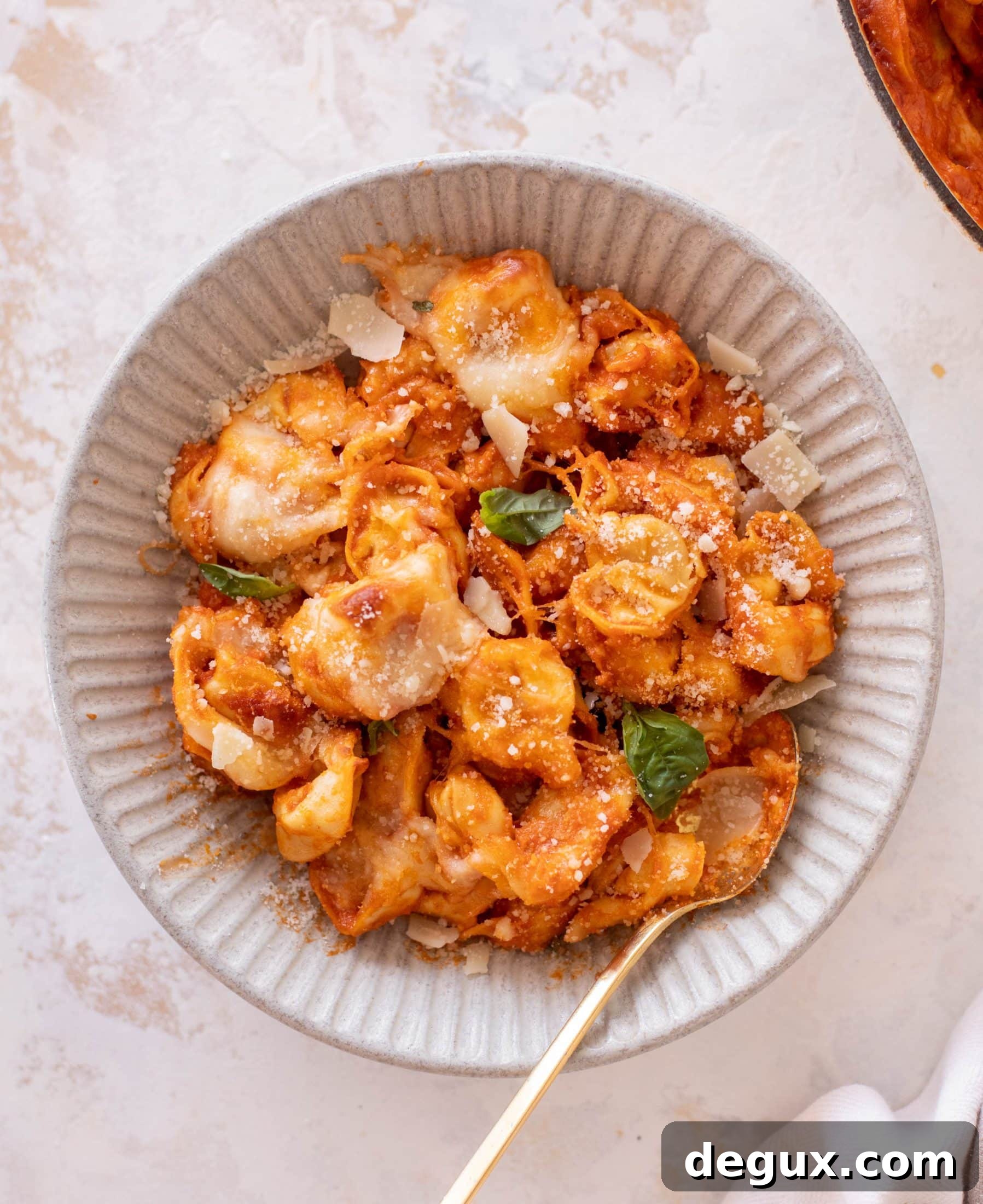 vodka sauce baked tortellini