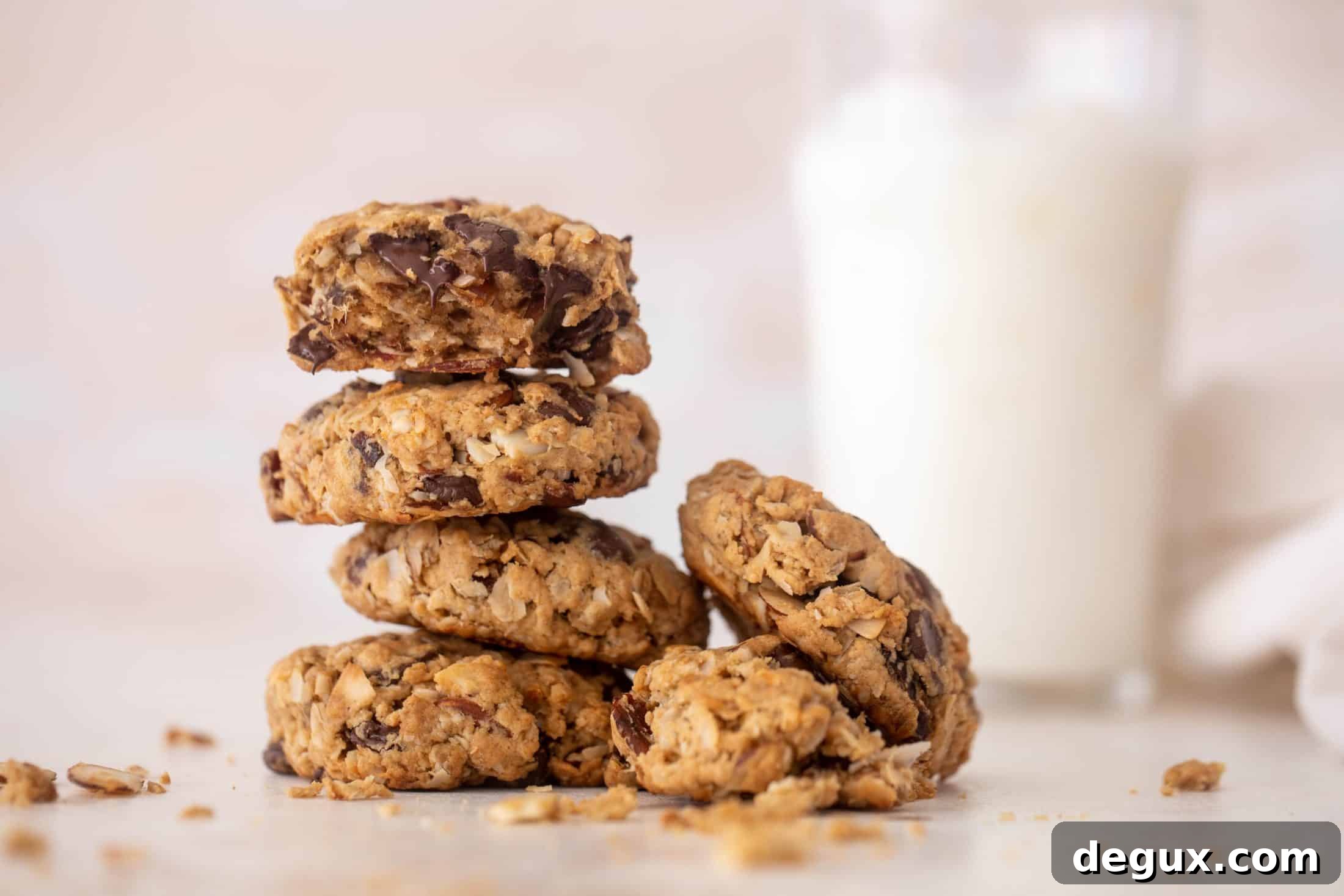 chocolate peanut butter breakfast cookies