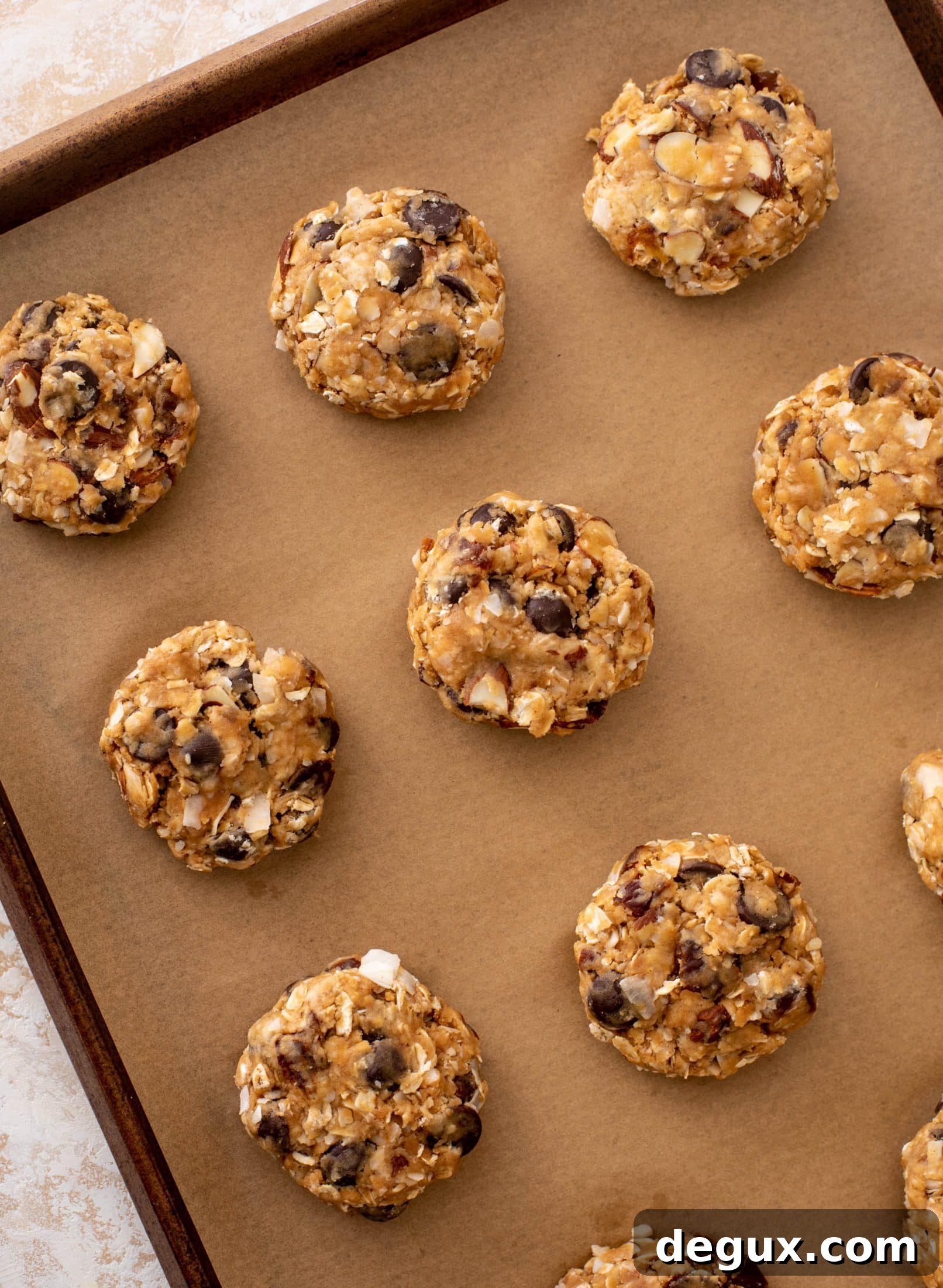chocolate peanut butter breakfast cookies