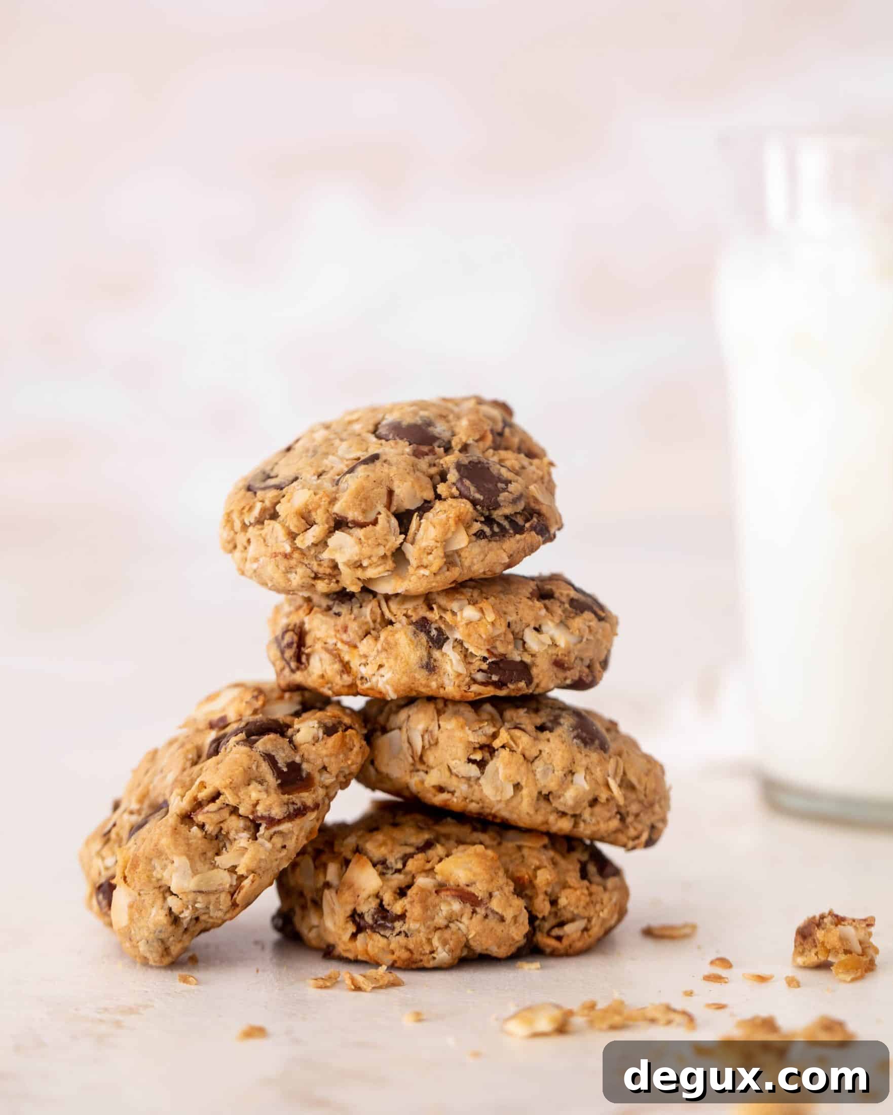 chocolate peanut butter breakfast cookies