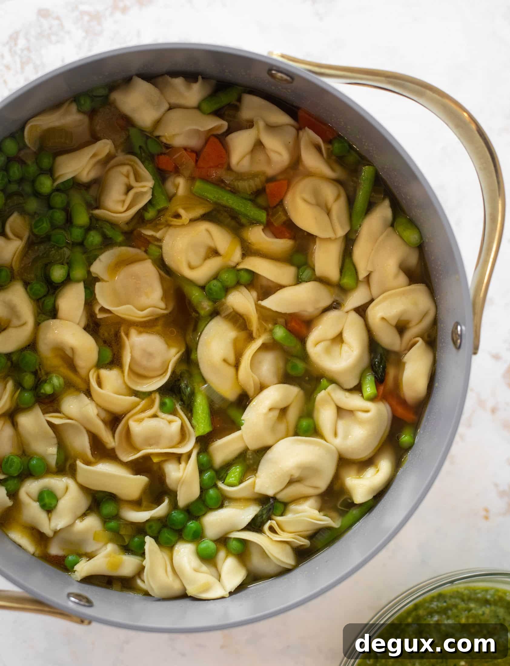 spring vegetable tortellini soup