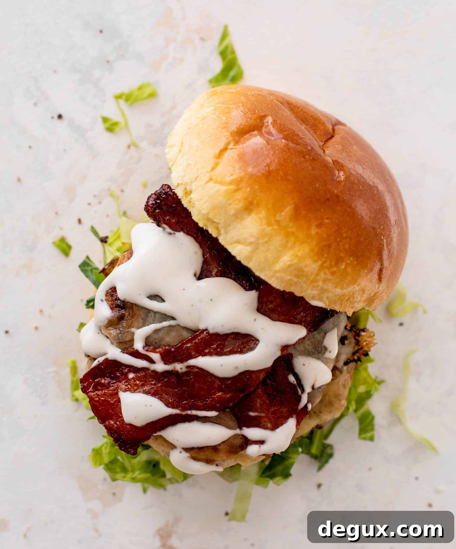 chicken bacon ranch smashburgers
