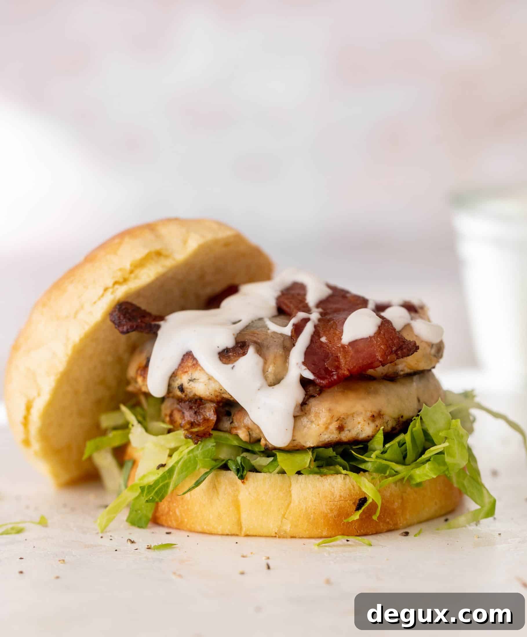 chicken bacon ranch smashburgers