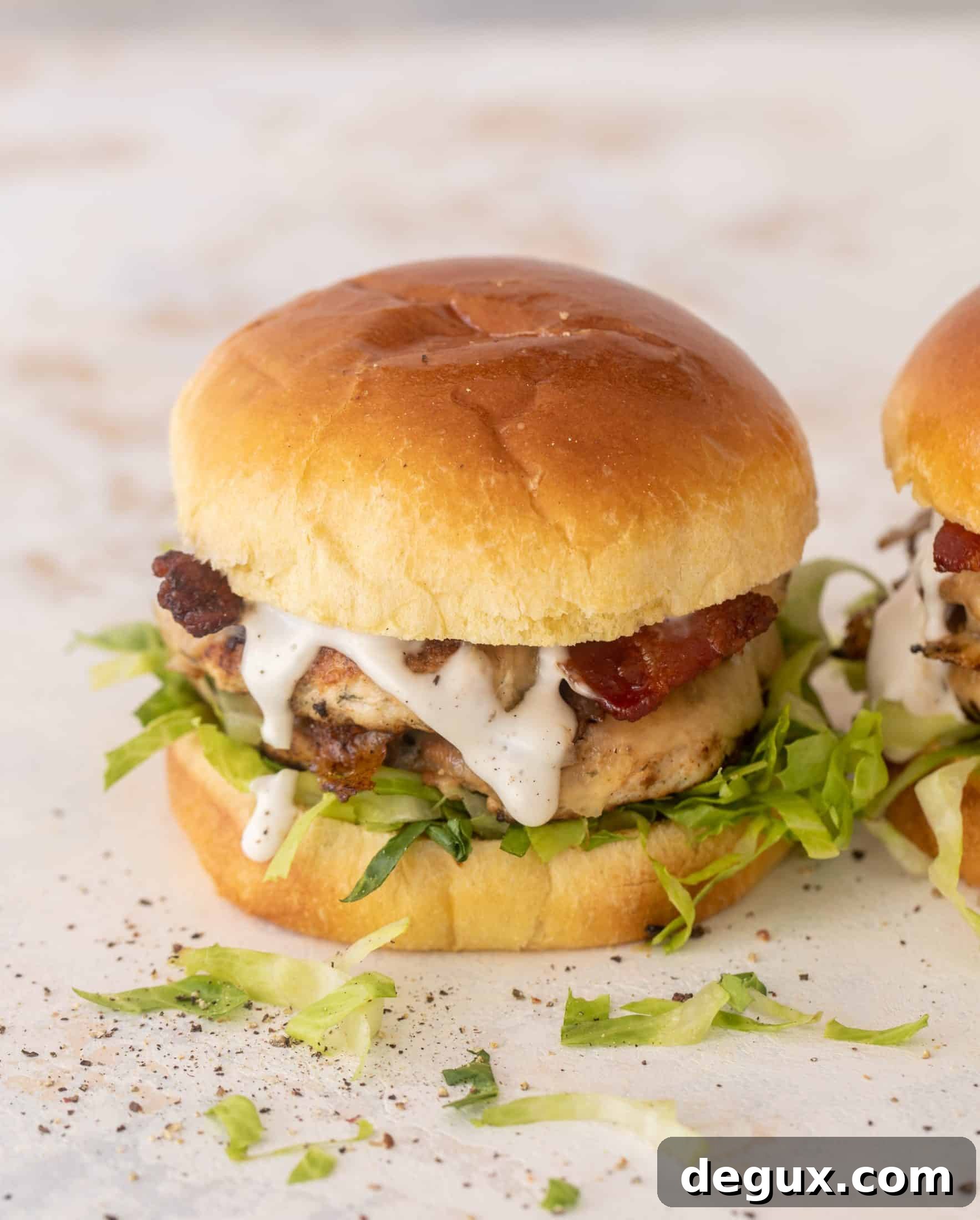 chicken bacon ranch smashburgers