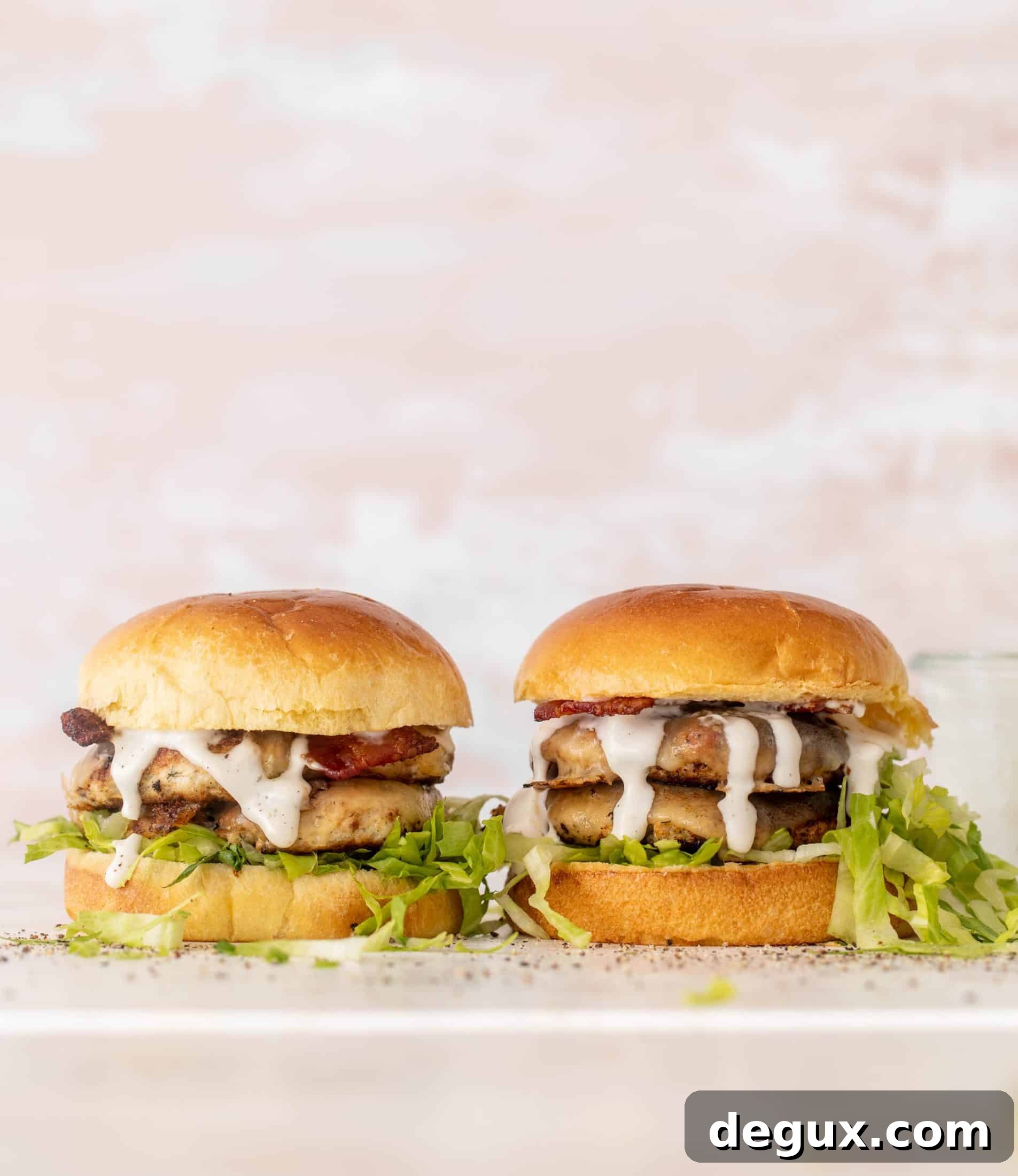 chicken bacon ranch smashburgers